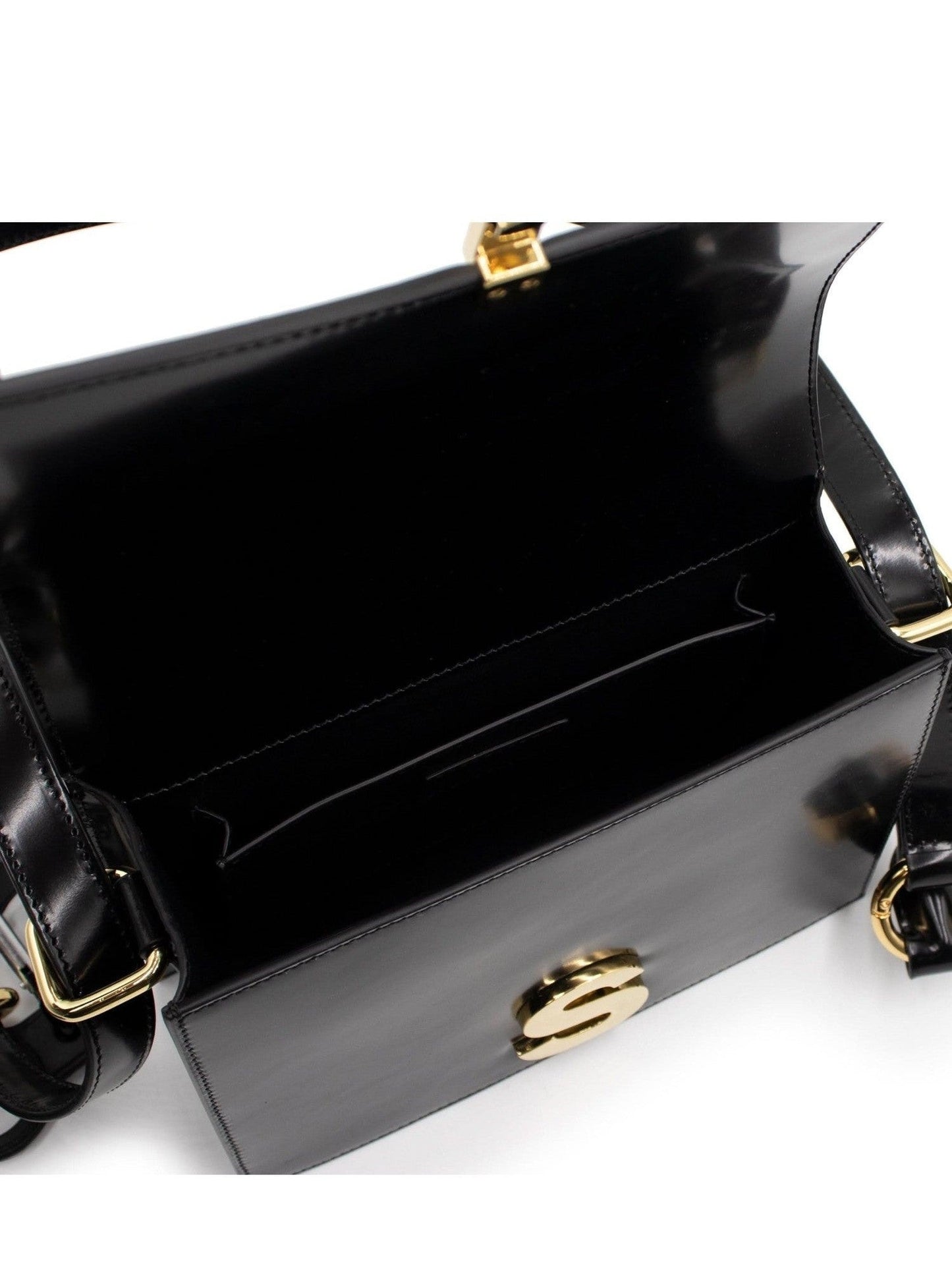 S Satchel Bag in Black