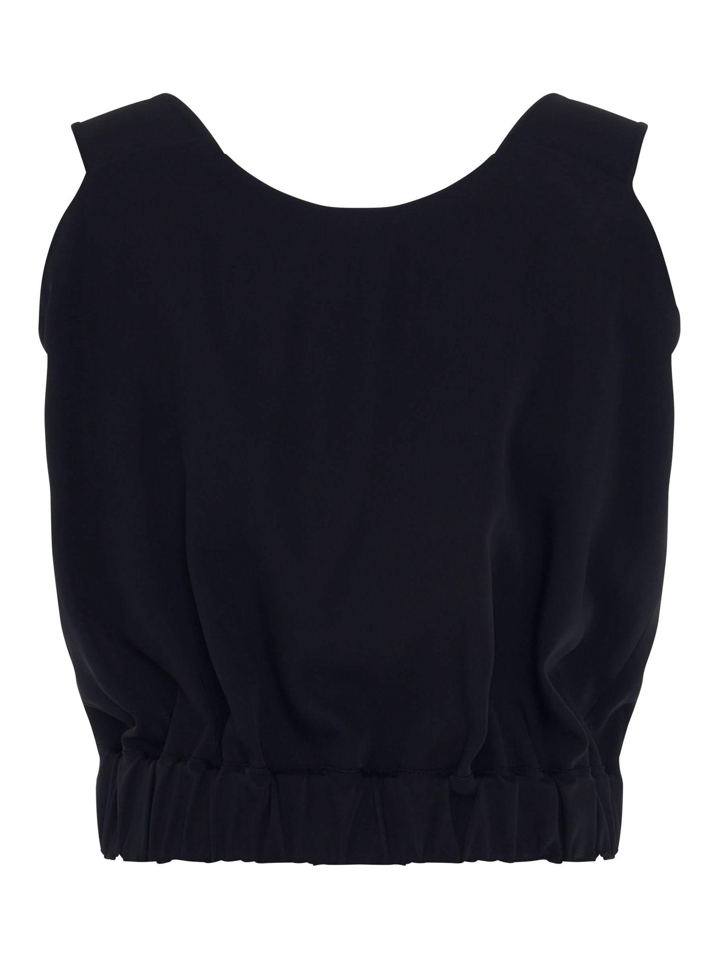 Waist Banding Top in Black