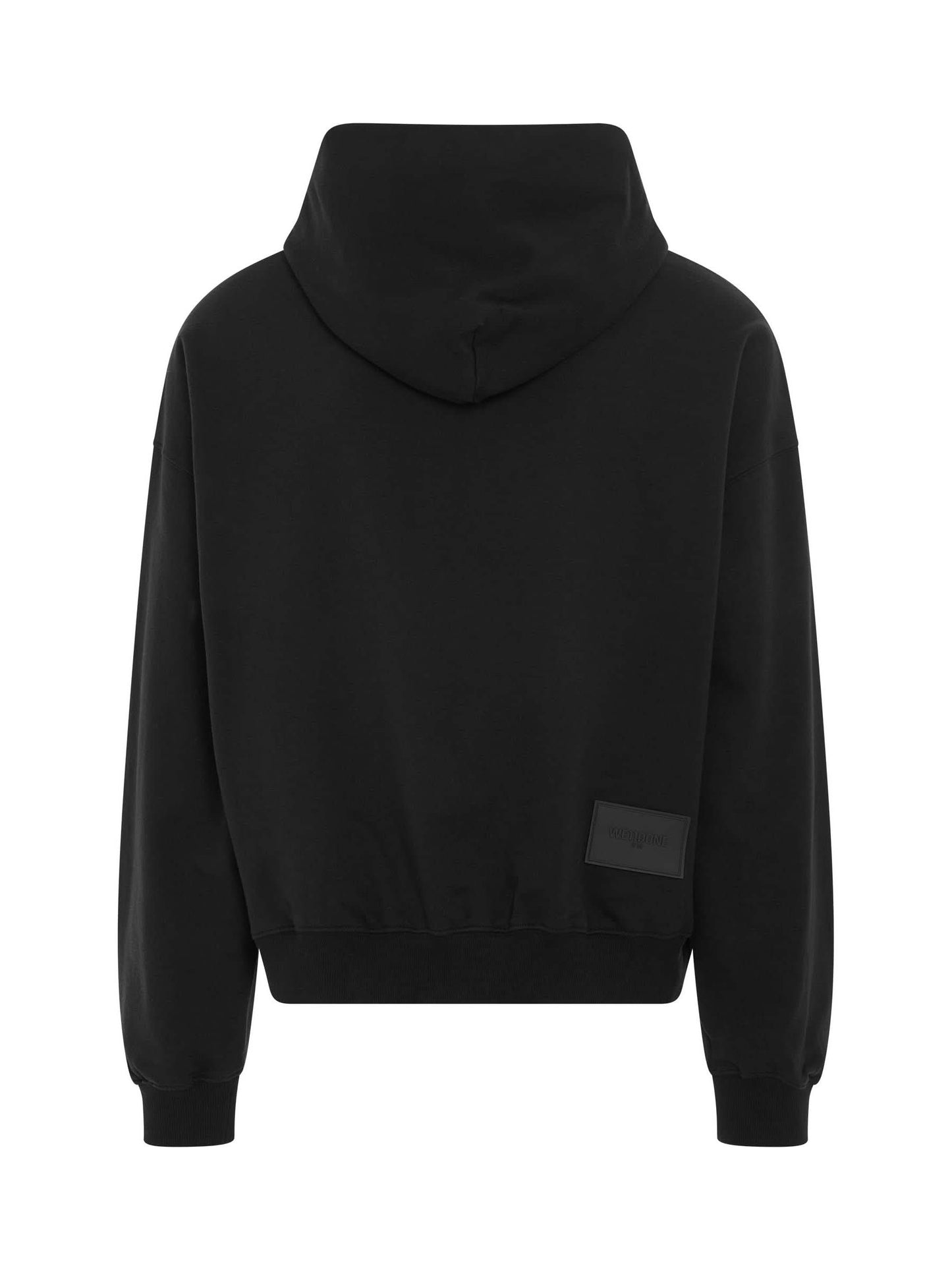 Cursive Circle Logo Hoodie in Black