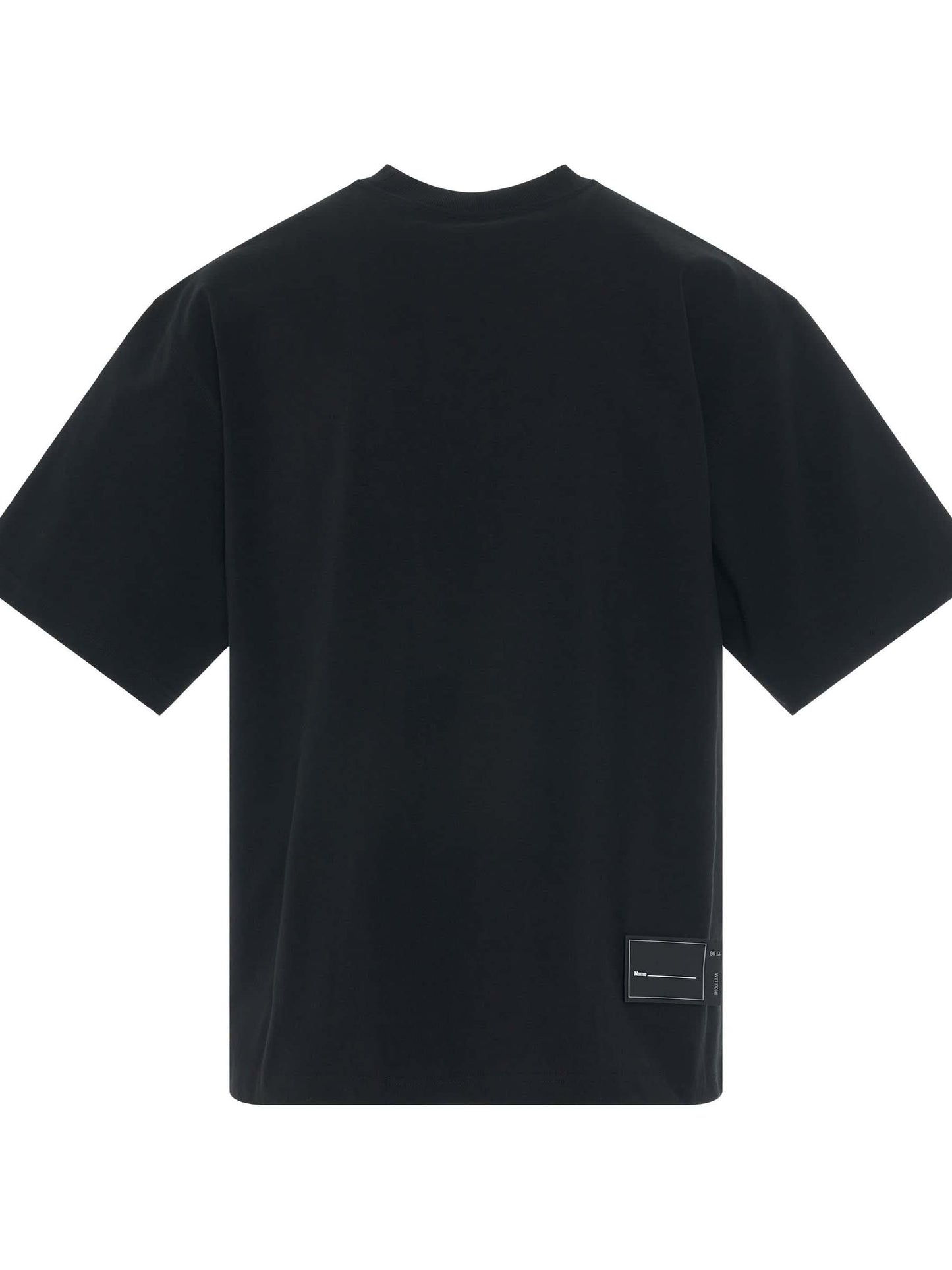 We11Done Classic Front Logo T-Shirt in Black