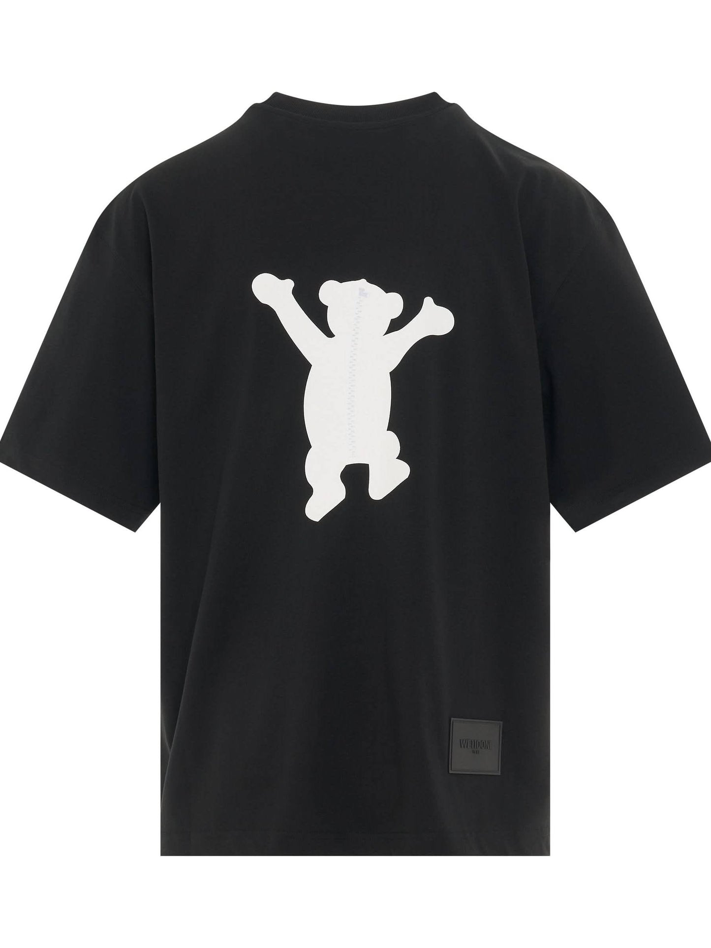 We11Done Logo Teddy T-Shirt in Black