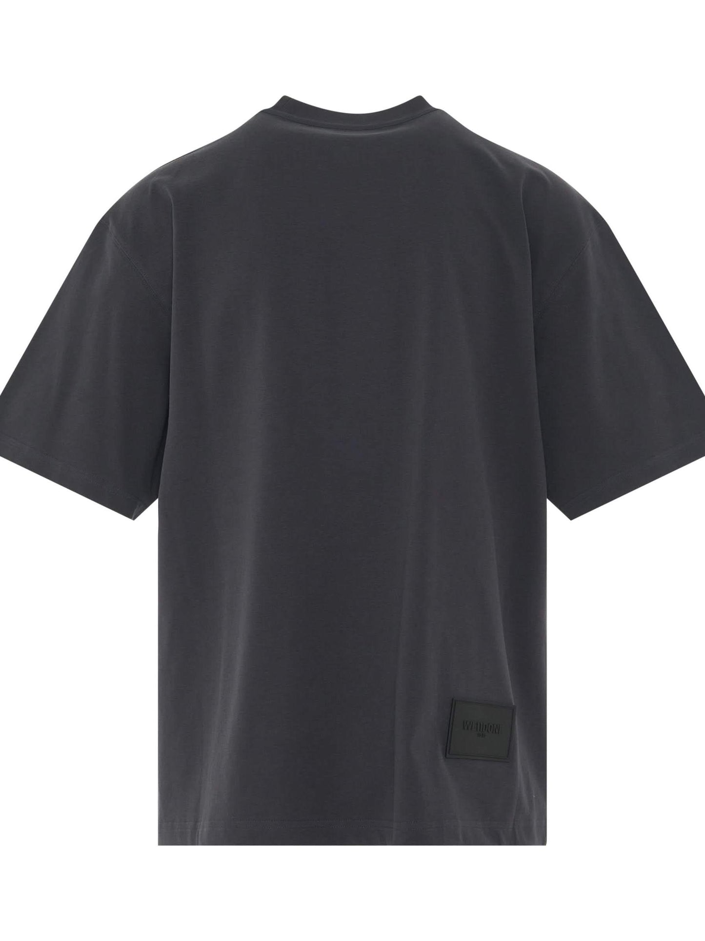 We11Done Basic Logo Large T-Shirt in Charcoal