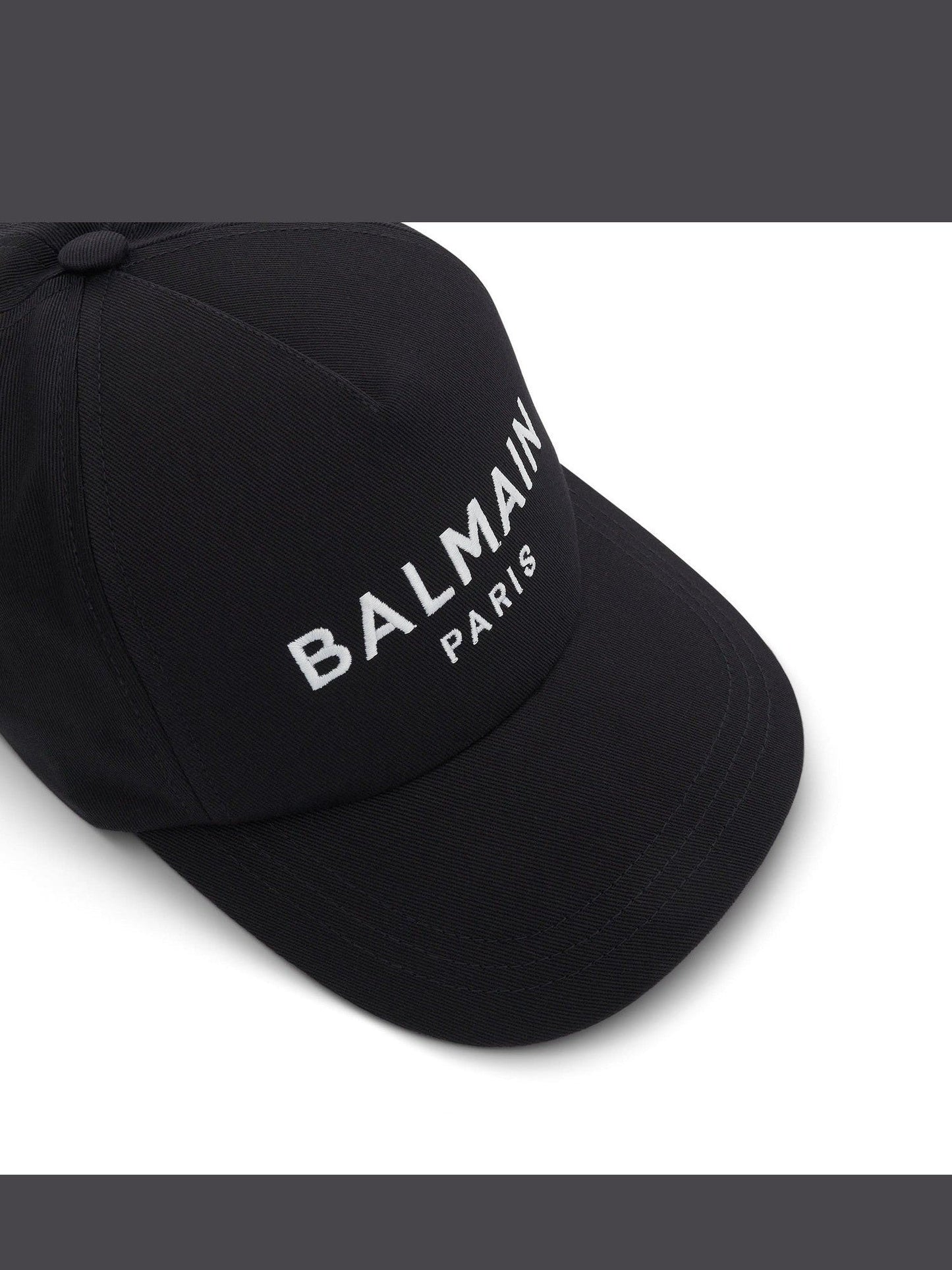 Logo Cotton Cap in Black