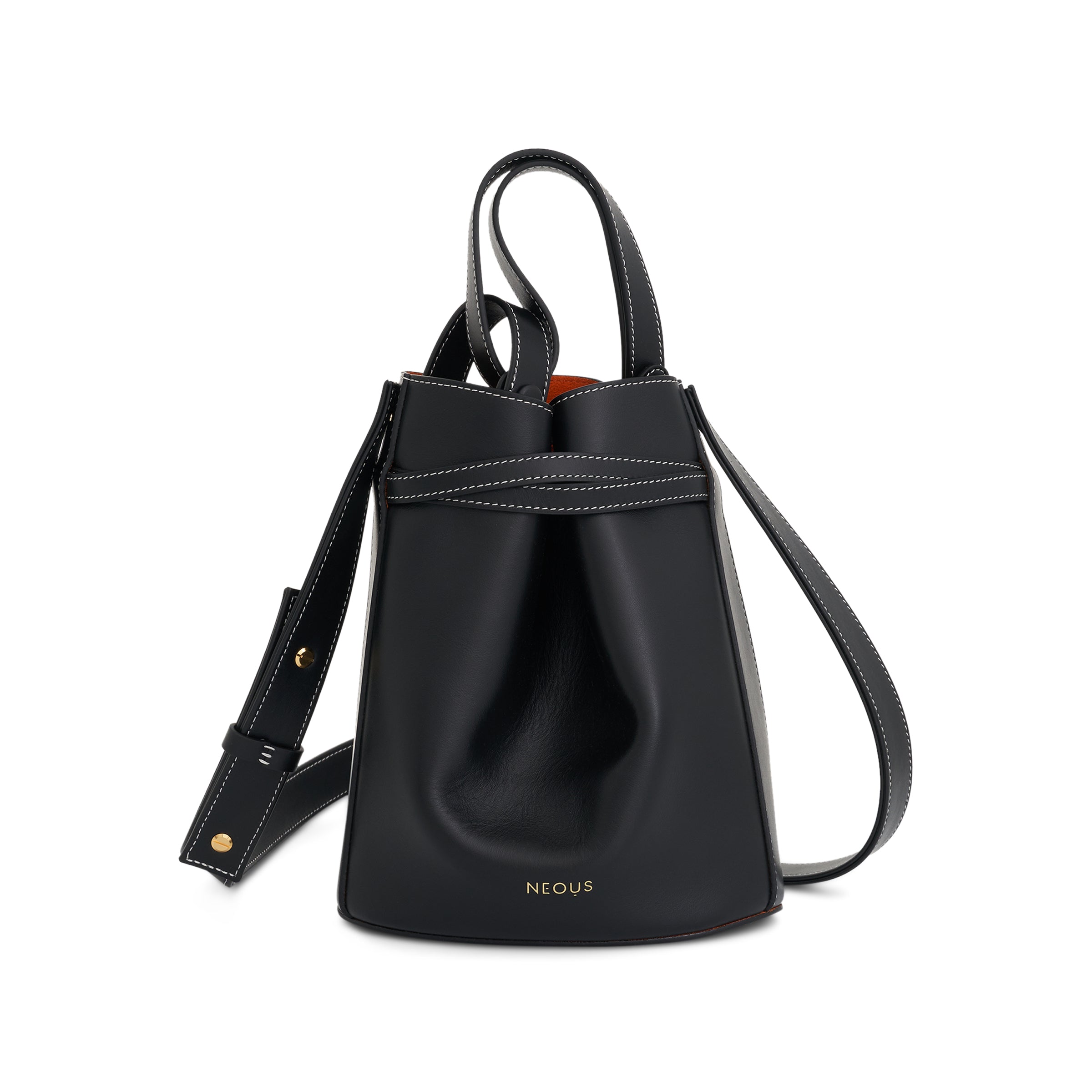 NEOUS Sigma Small Bucket Bag in Black – MARAIS