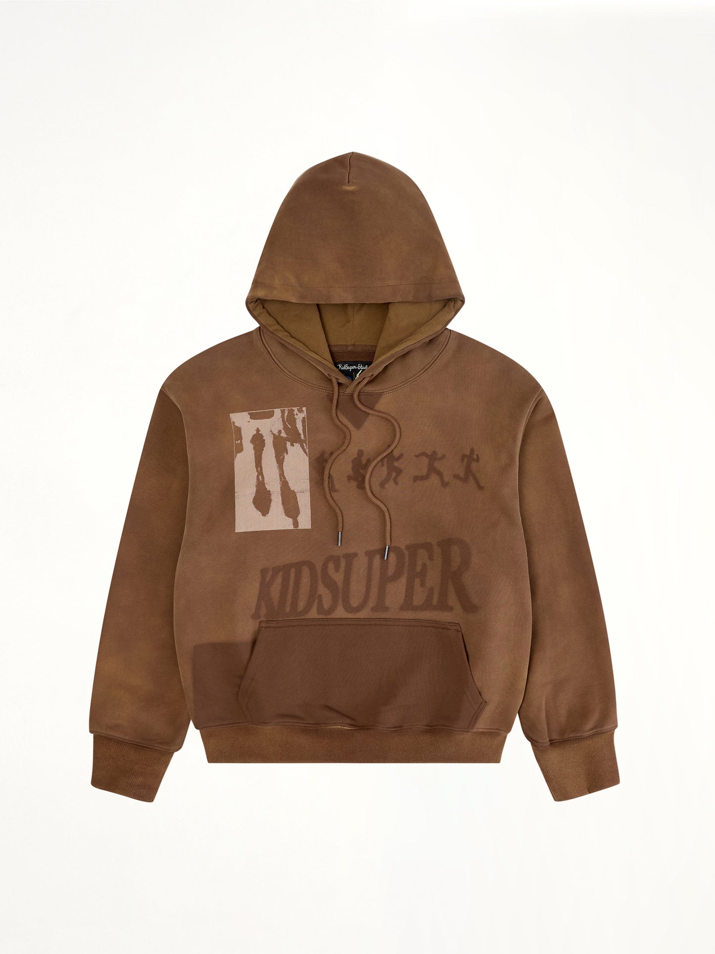 Sun Faded Hoodie in Brown