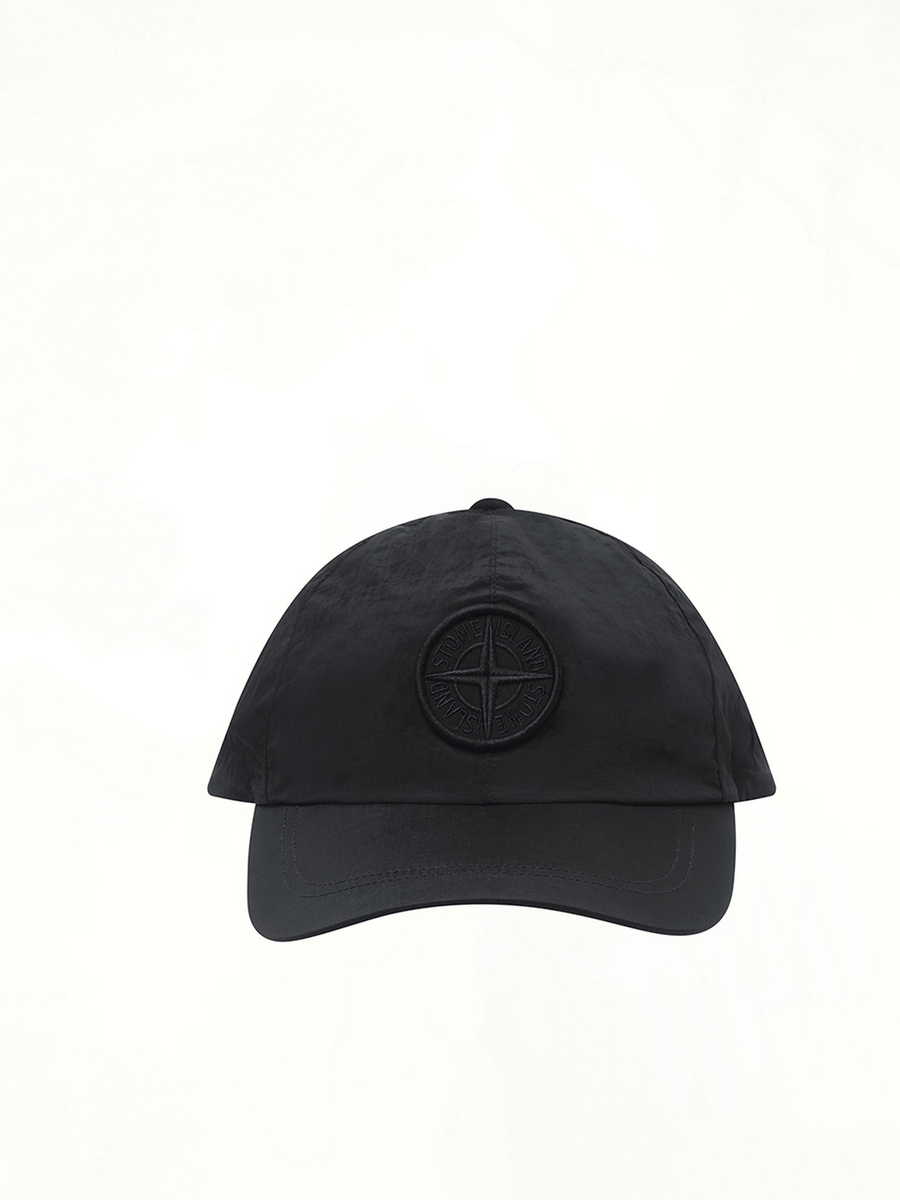 910001 Nylon Baseball Cap in Black