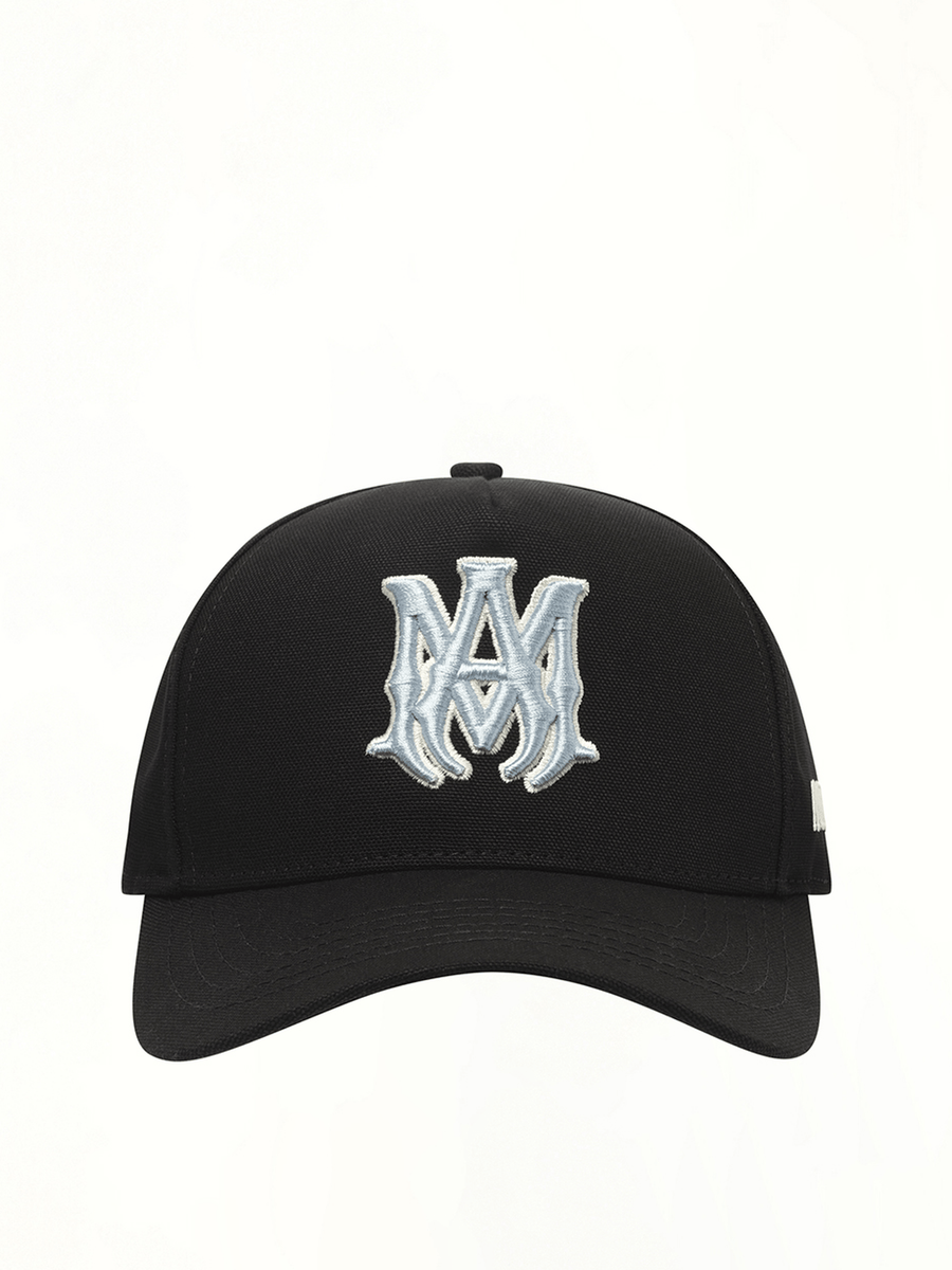 MA Outline Canvas Hat in Black/Blue