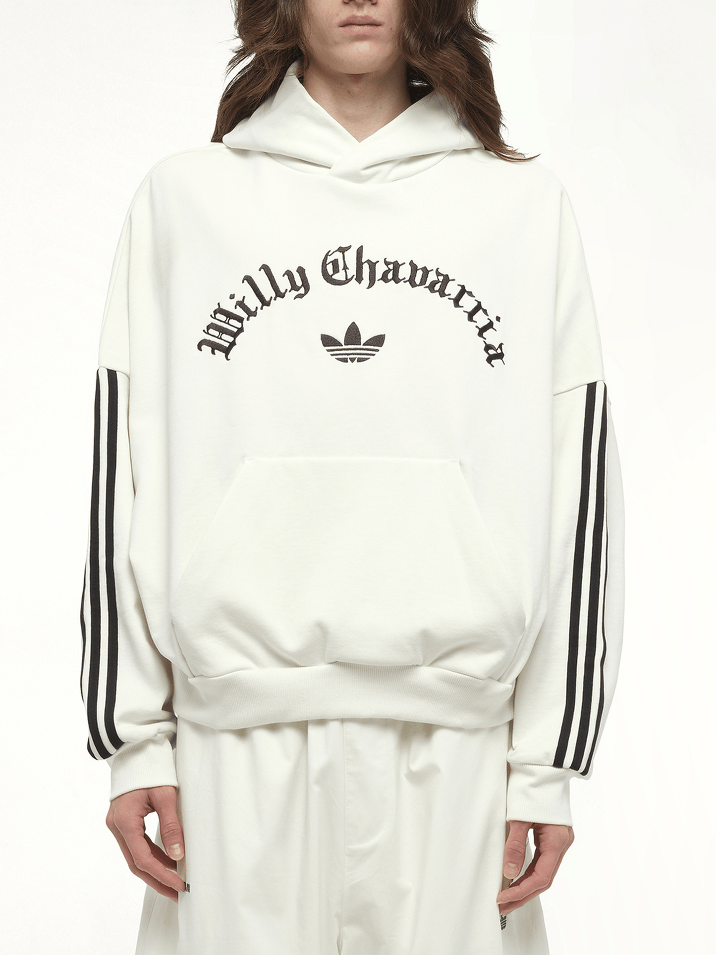 Adidas X Chavarria Trefoil Hoodie in Off White