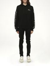 Bones Hoodie in Black/White