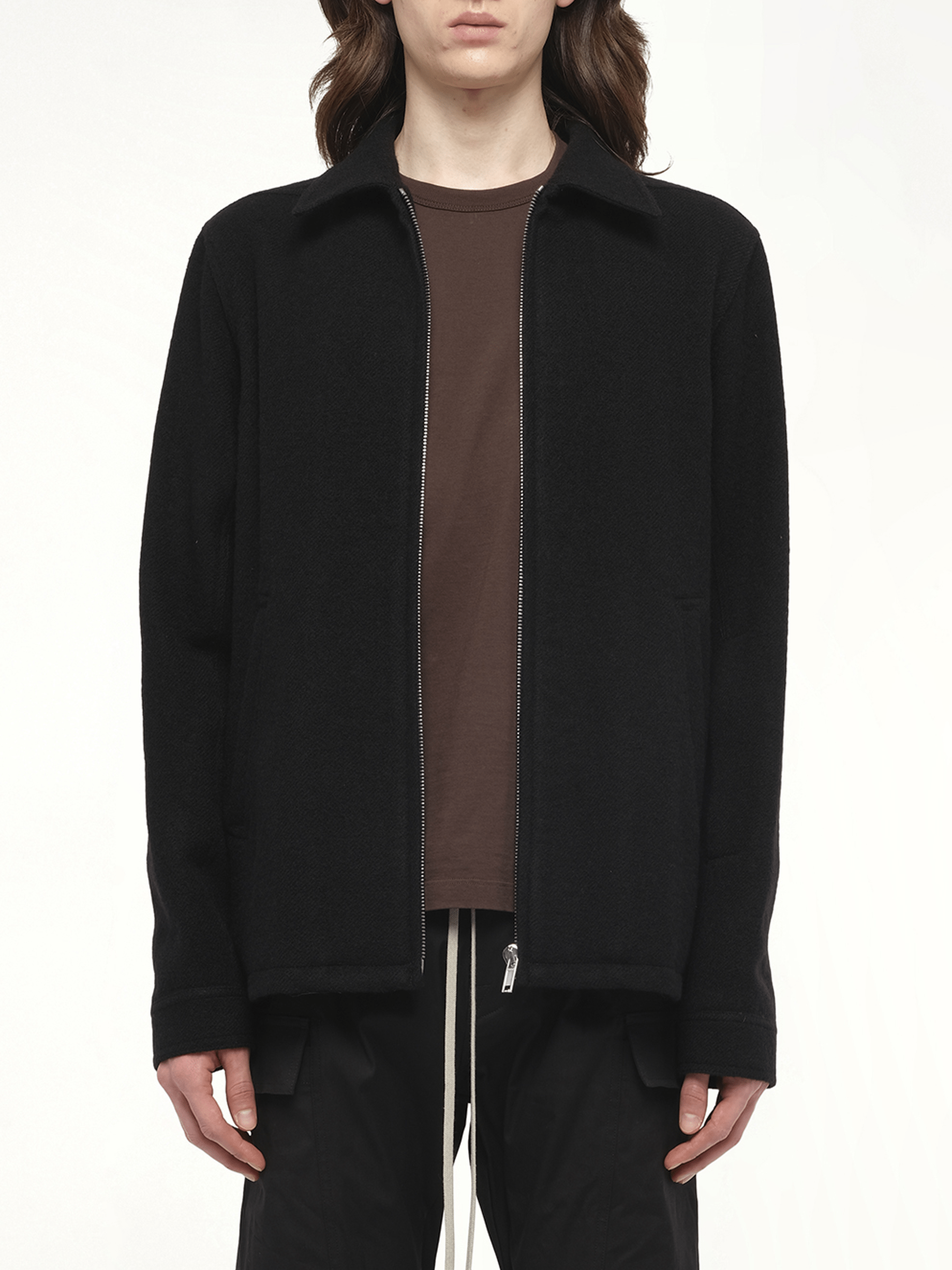 Wool Brad Jacket in Black