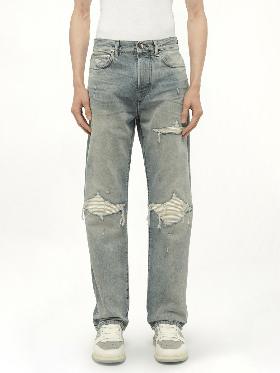Suede Straight MX1 Jeans in Antique Indigo