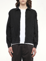 610005 Giubbotto Zip Up Cardigan in Black