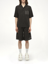 MA Outline Bowling Shirt in Black