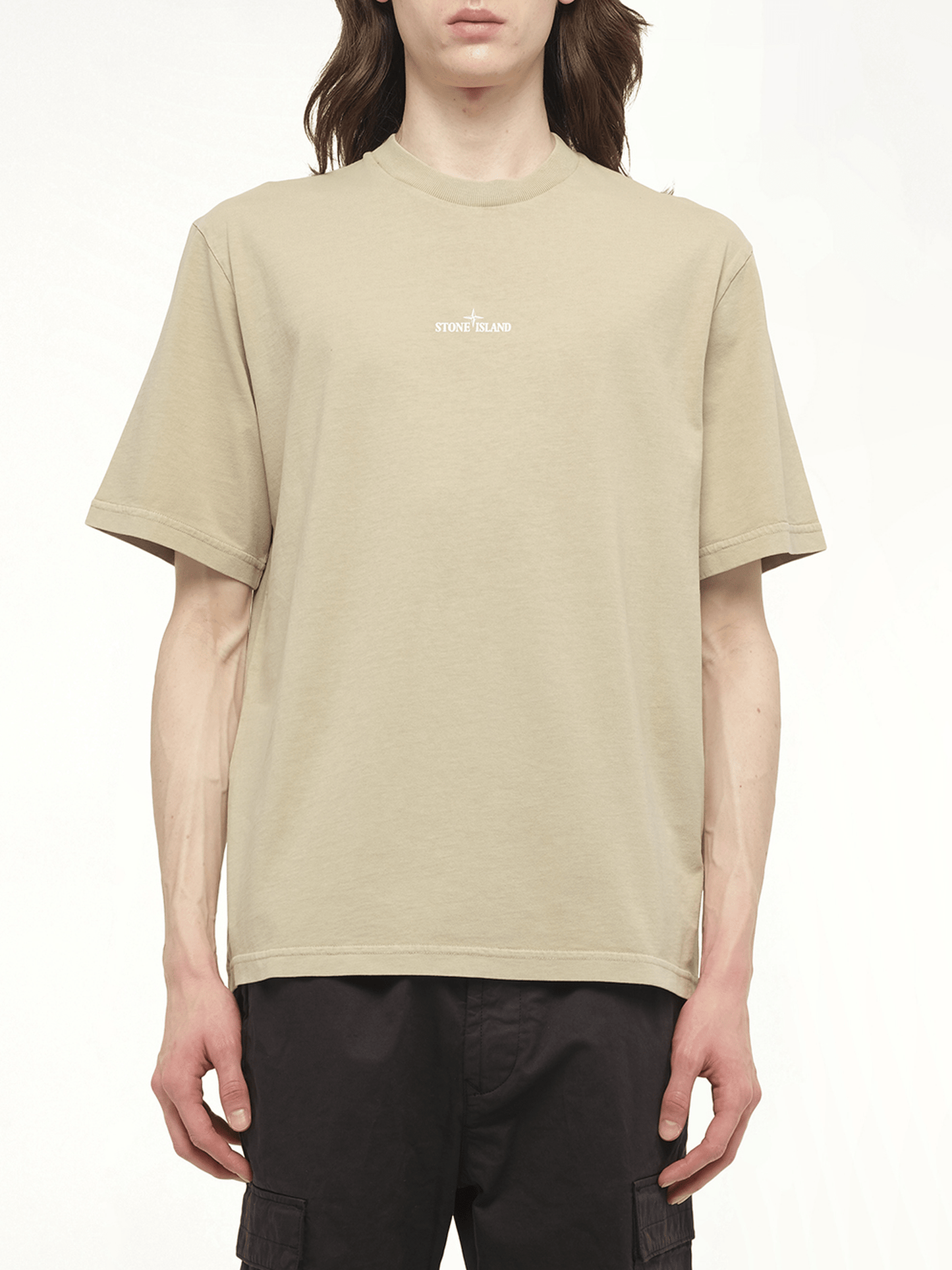 210003 Industrial Print S/S T-Shirt in Desert