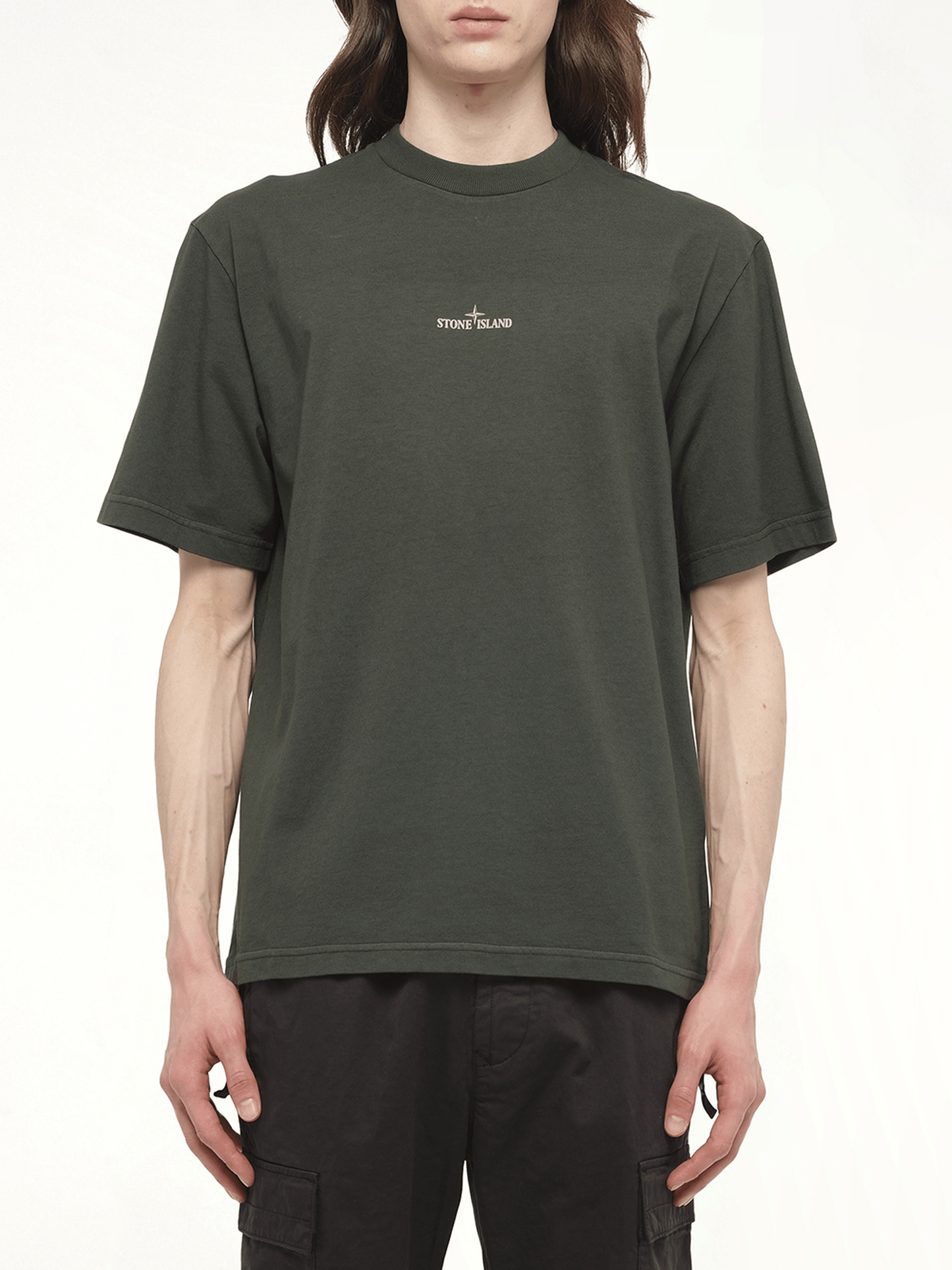 210003 Industrial Print S/S T-Shirt in Juniper