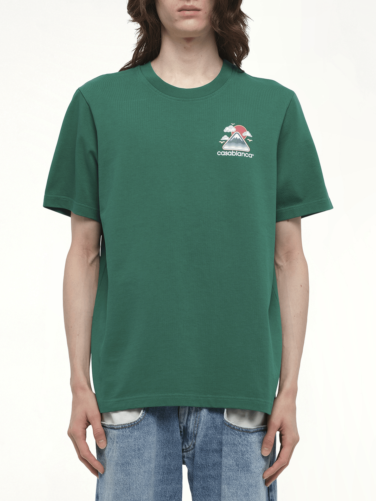 Montagne Ondulee T-Shirt in Green