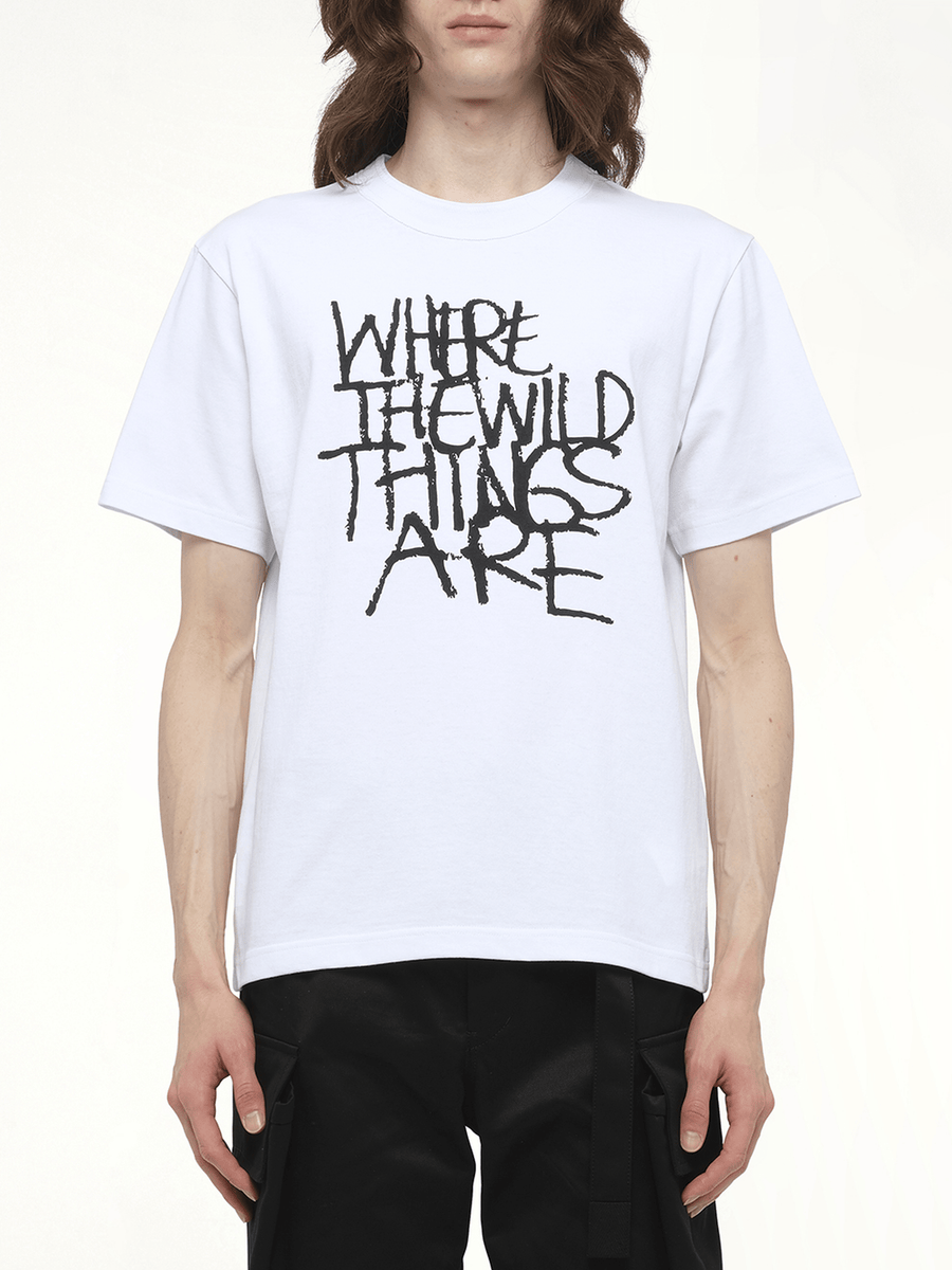 WHERE THE WILD THINGS ARE Logo T-Shirt in White
