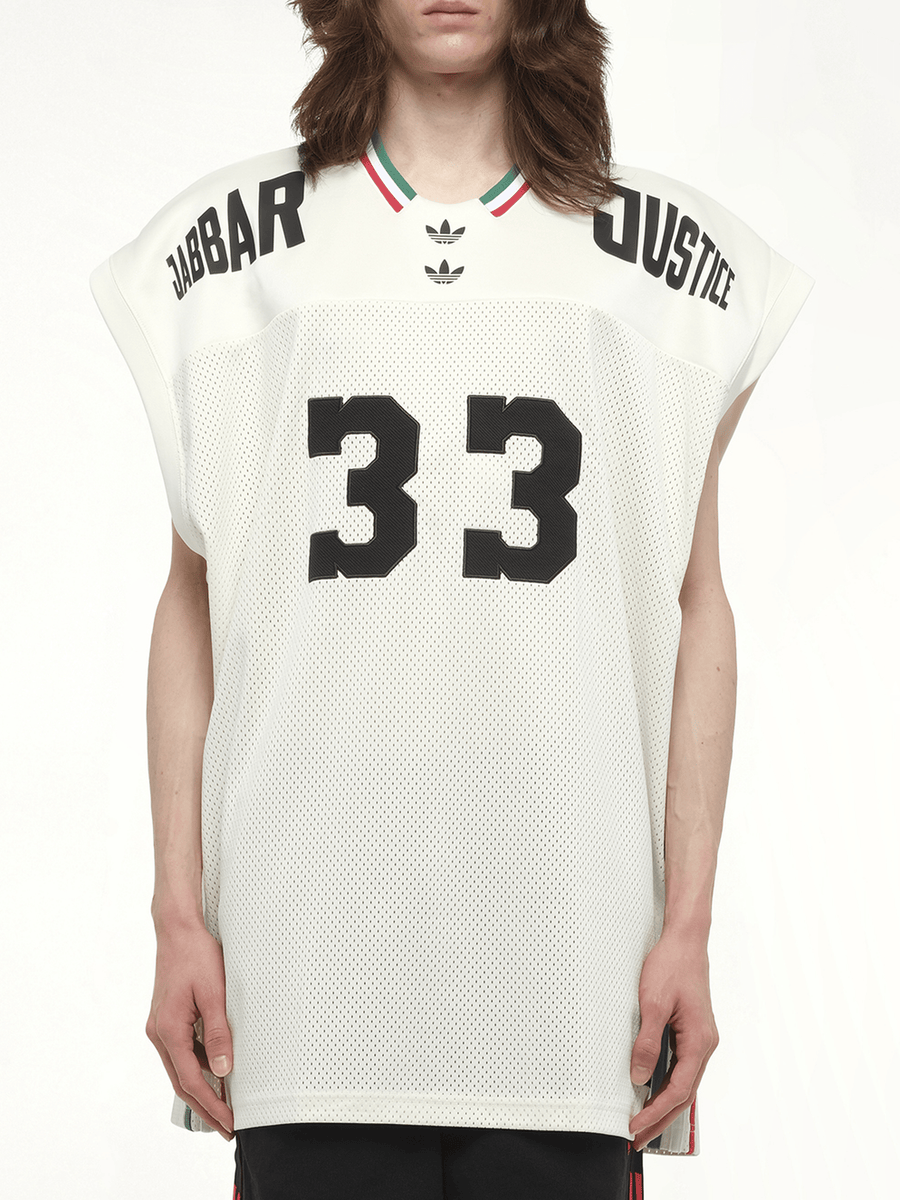 Adidas X Chavarria Jabbar Basketball Jersey in Off White