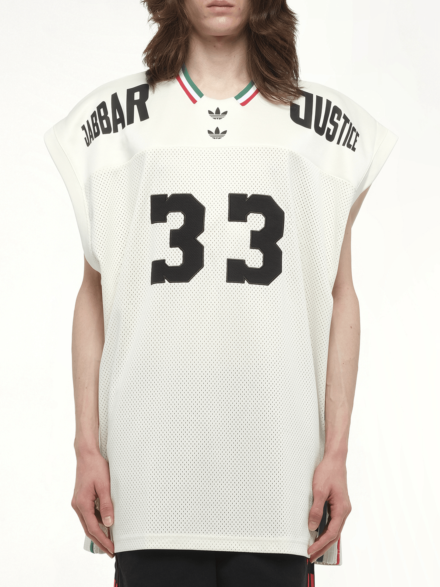 Adidas X Chavarria Jabbar Basketball Jersey in Off White