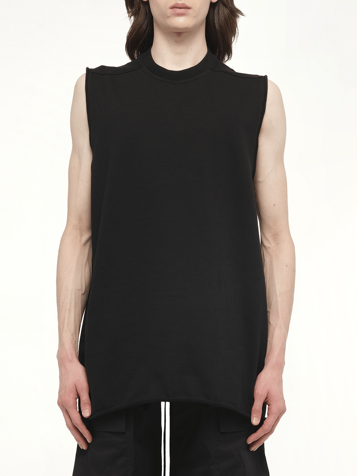 Jumbo Sleeveless Tank in Black