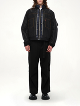 Levi's Denim x Nylon Twill Reversible Blouson in Indigo/Black