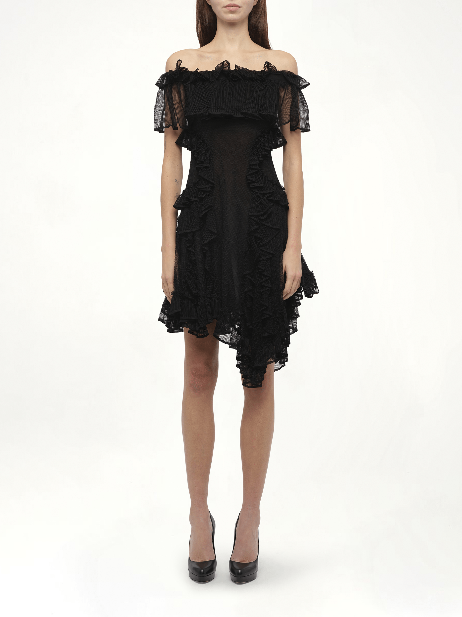 Off Shoulder Dress in Black