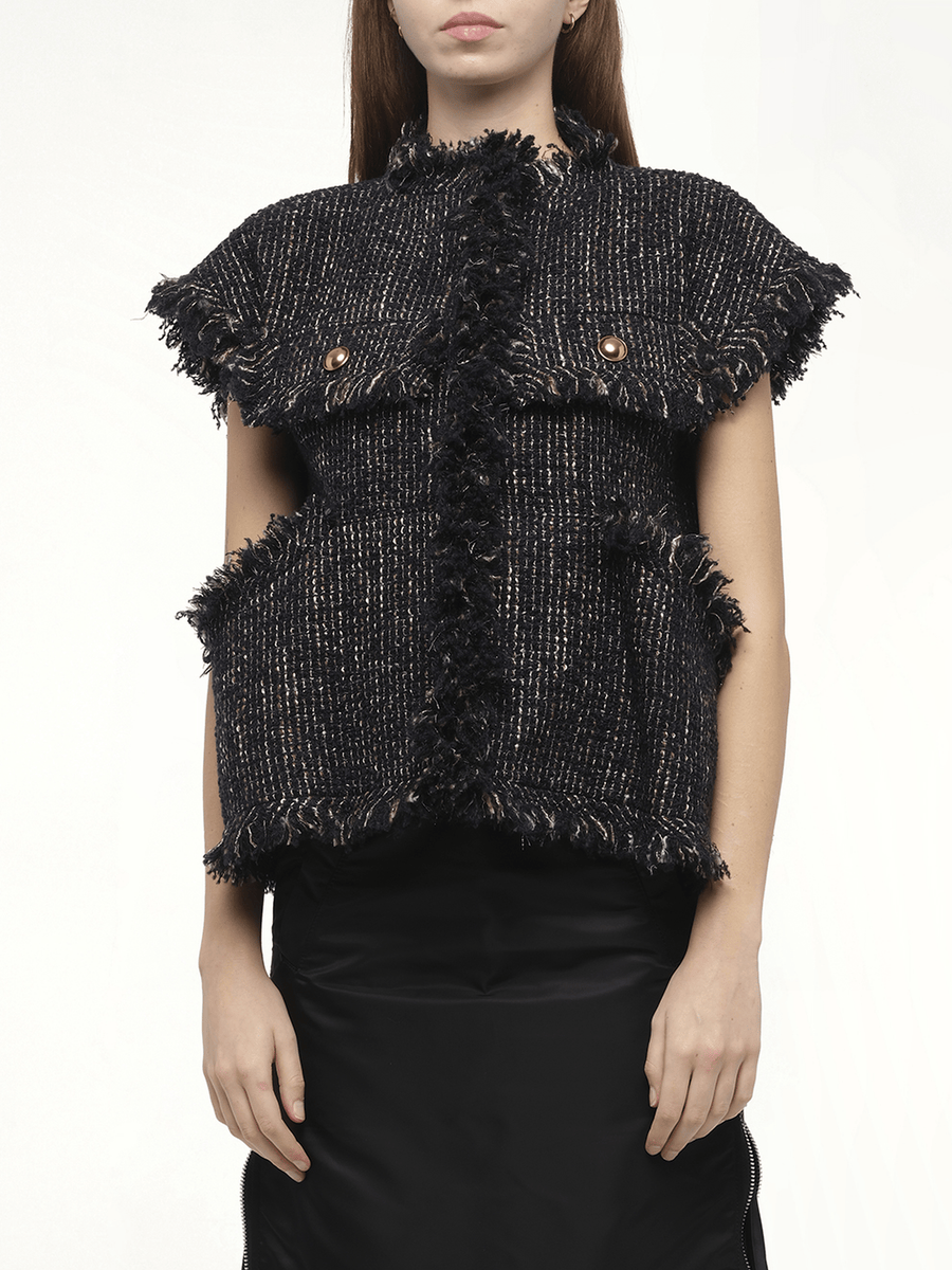 Tweed Jacket in Navy