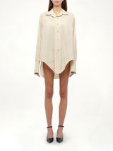 Long-sleeved Shirt in Almond