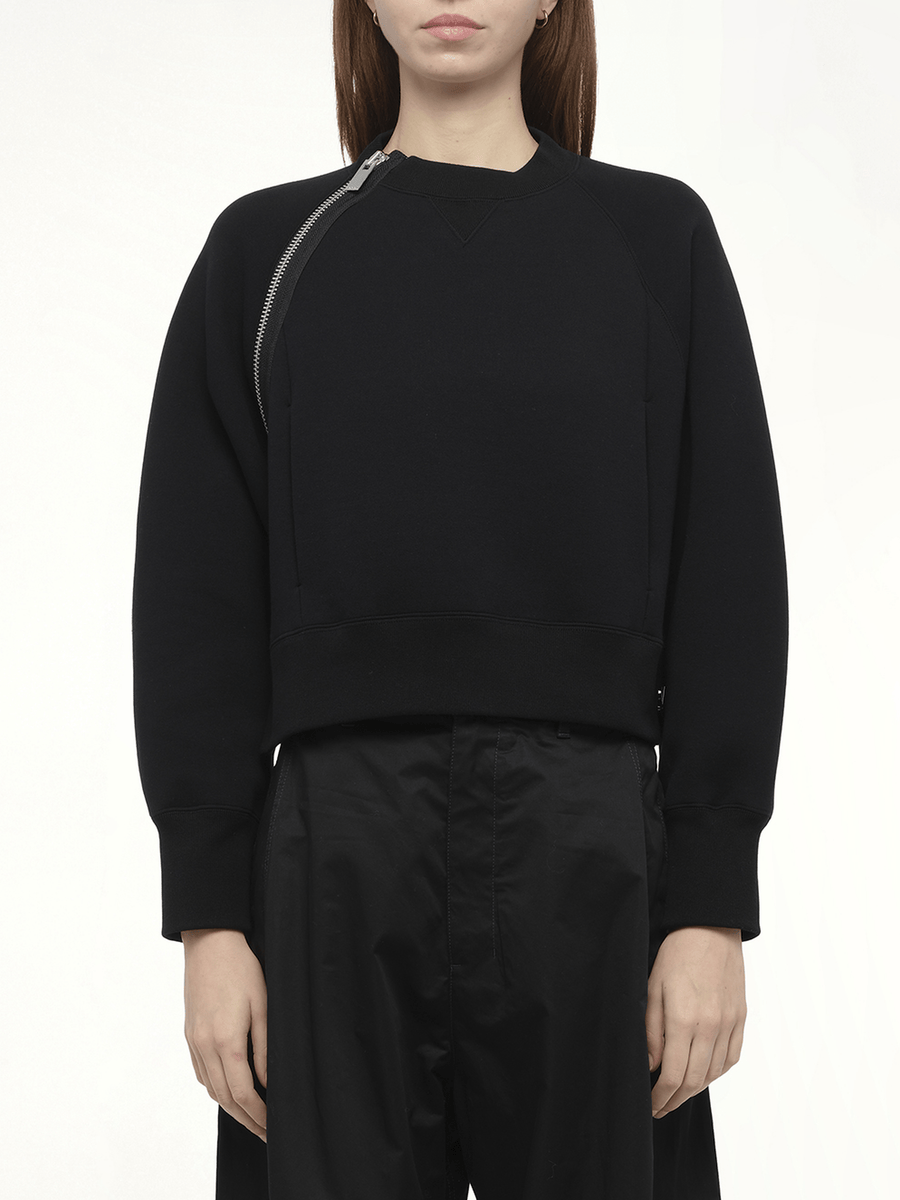 S Sponge Sweat Pullover in Black