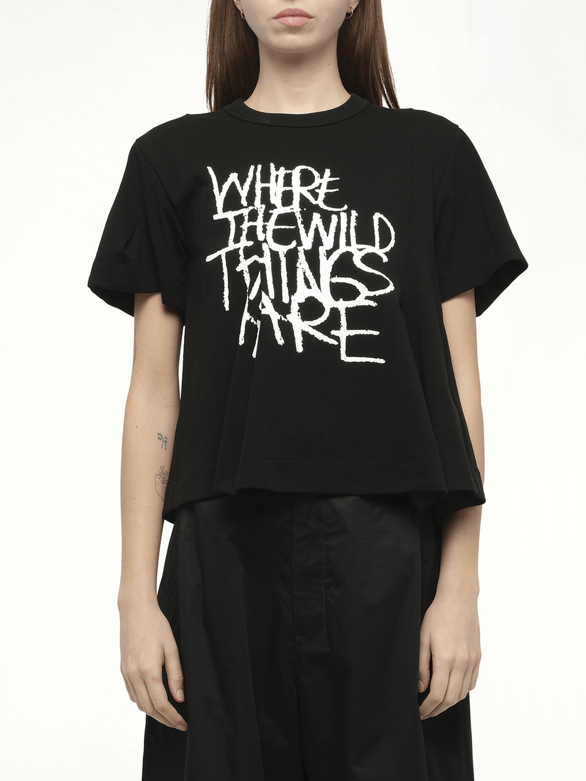 블랙 WHERE THE WILD THINGS ARE 코튼 저지 티셔츠