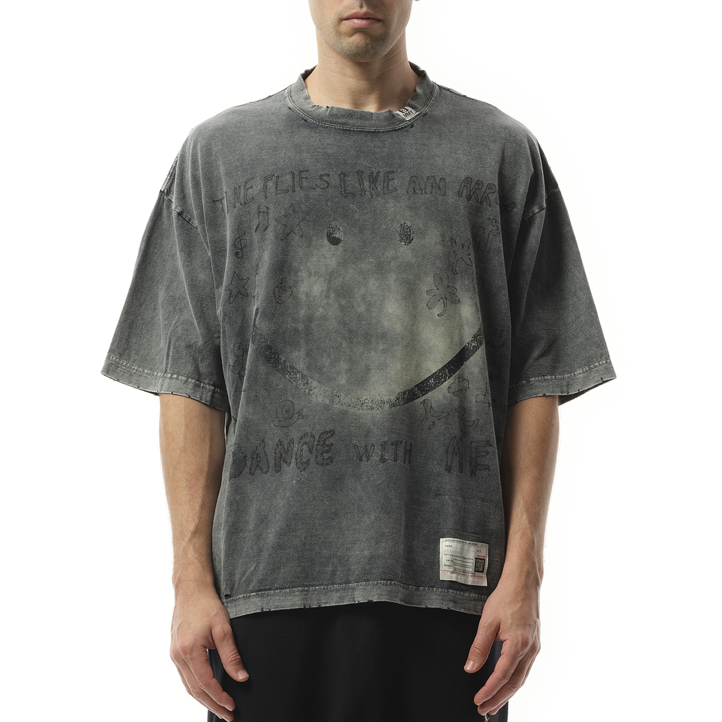 Bleached T-Shirt in Black