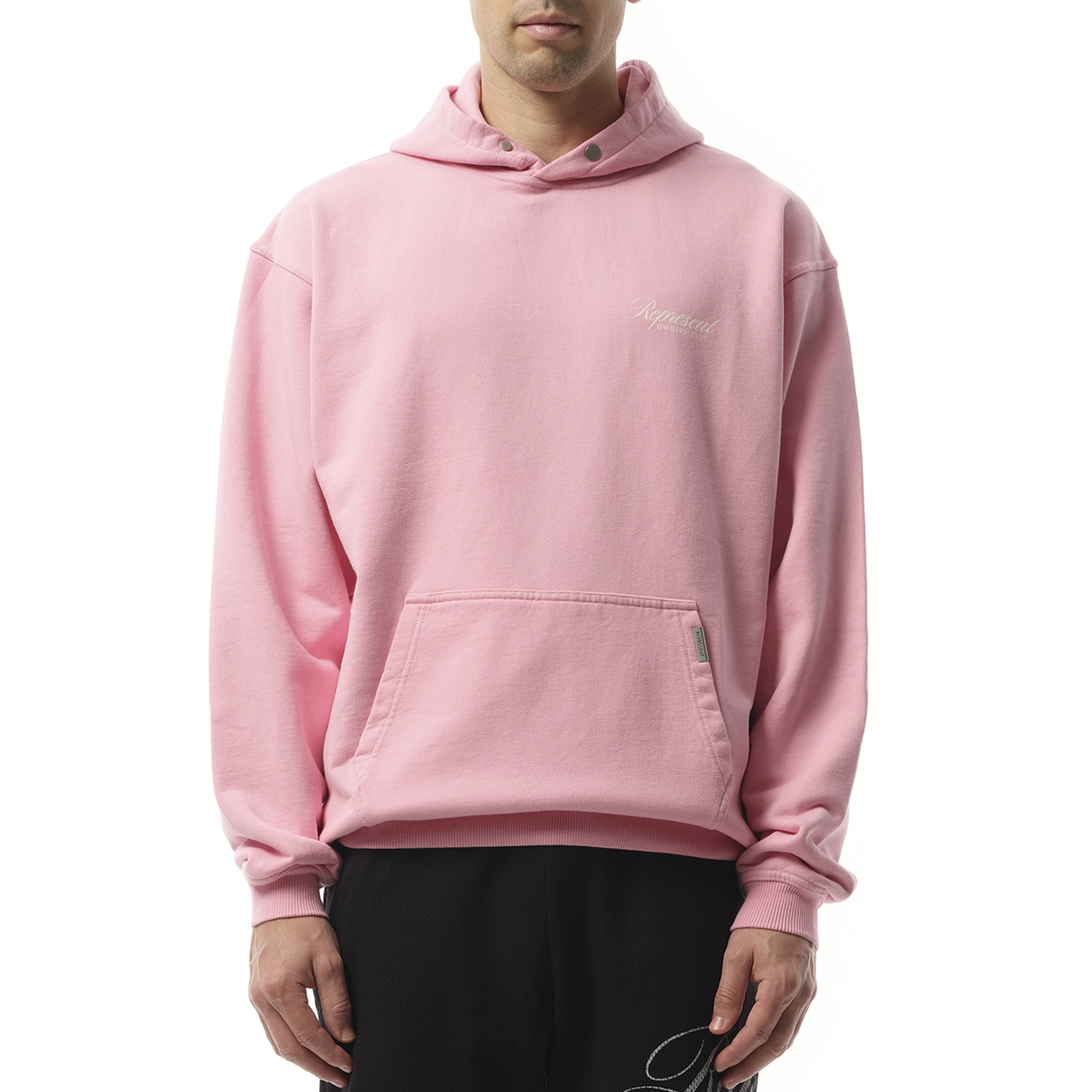 Represent Owners Club Script Hoodie in Pink