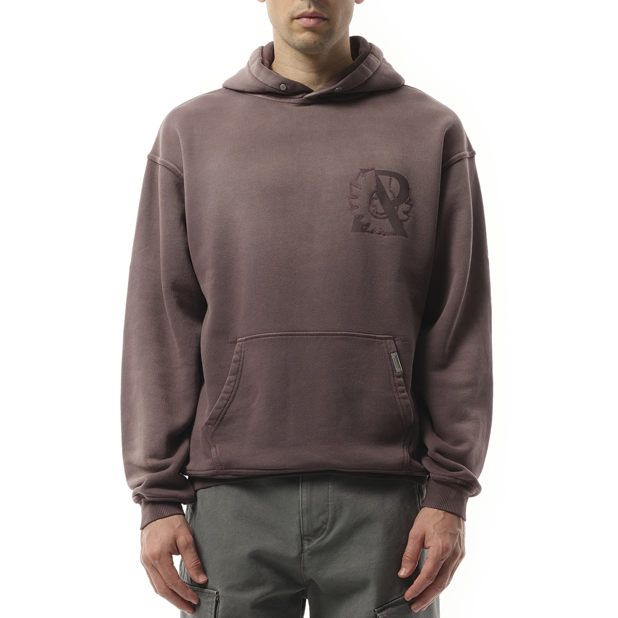 Represent X Belstaff Outline Phoenix Hoodie in Plum