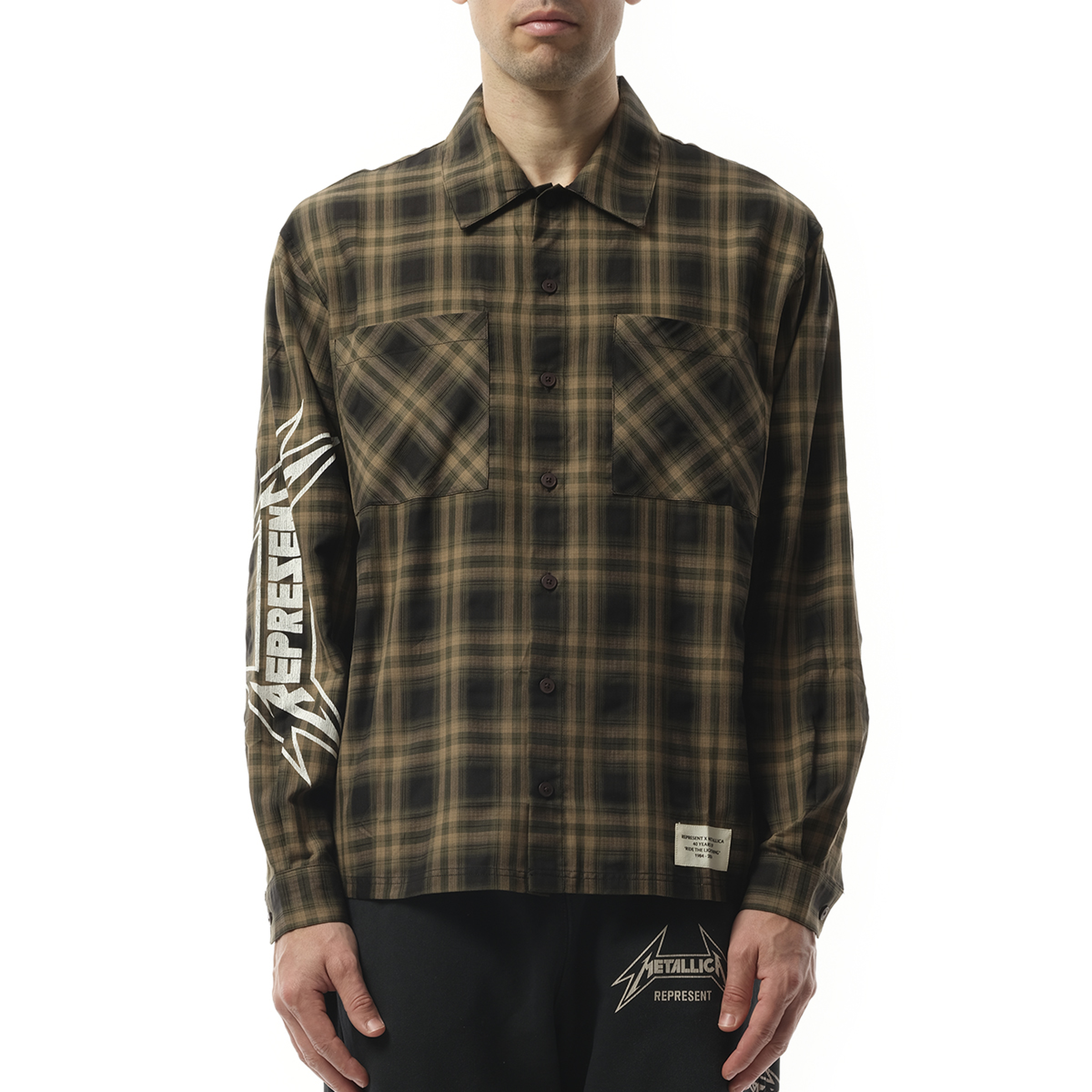 Metallica Check Shirt in Tobacco
