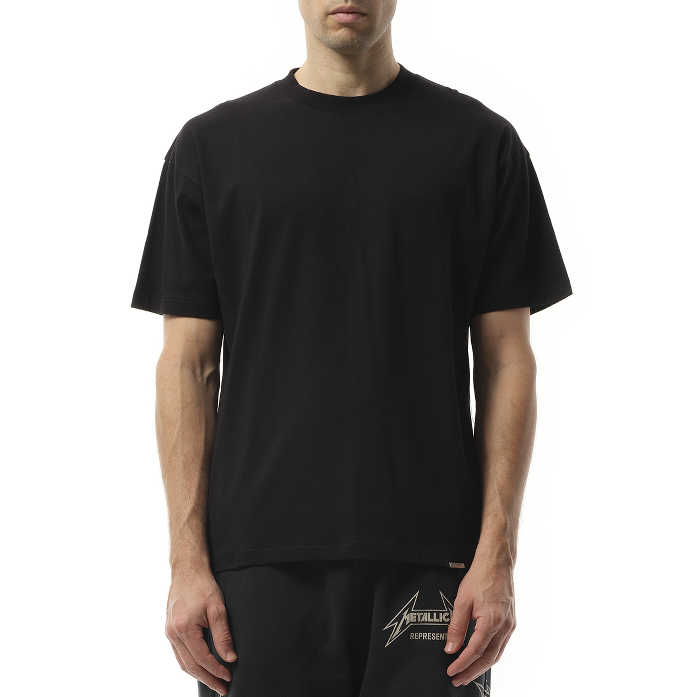 Initial Oversized T-Shirt in Black