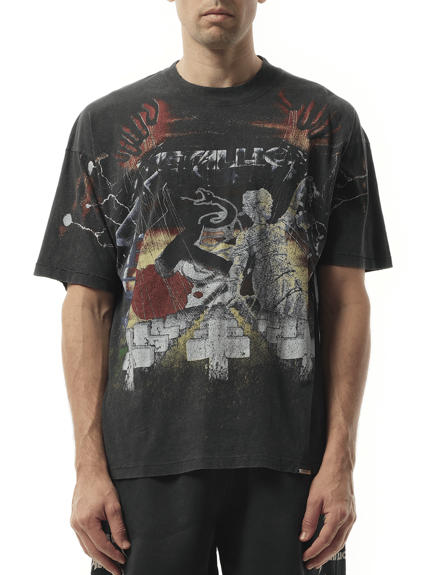 Represent Metallica Master of Puppets T-Shirt in Vintage Grey