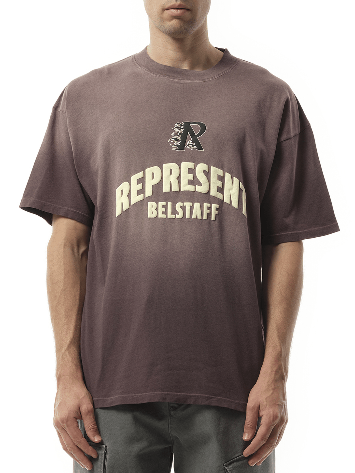Represent Represent X Belstaff Flame Pheonix T-Shirt in Plum