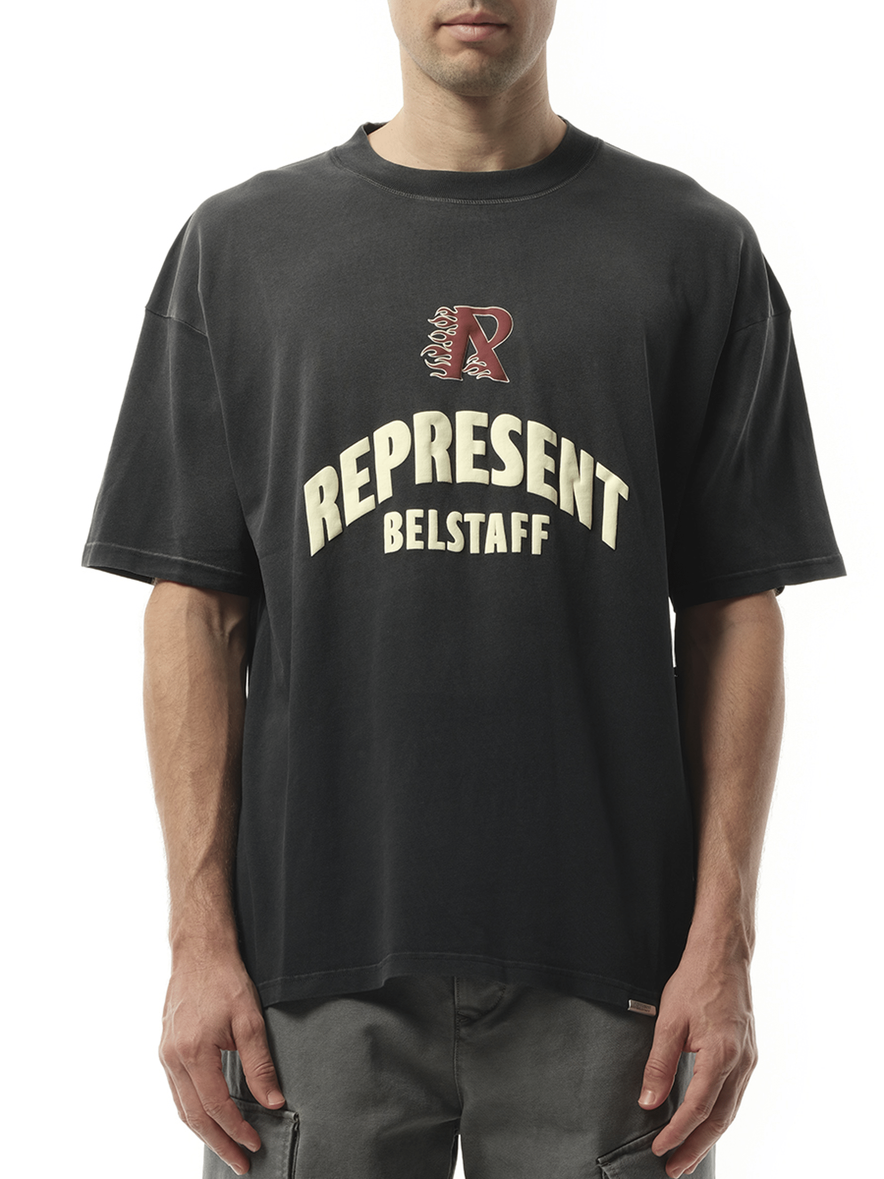 Represent Represent X Belstaff Flame Phoenix T-Shirt in Shadow