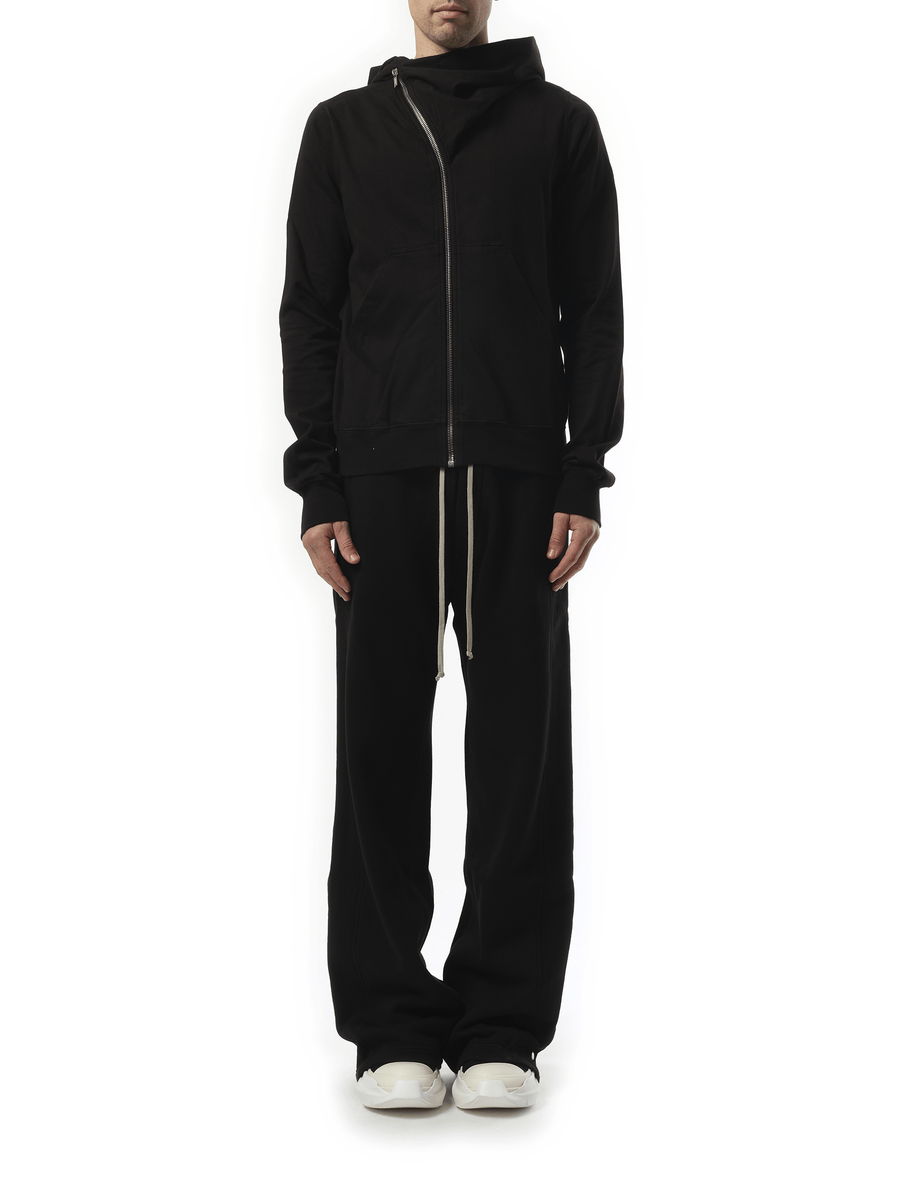 Rick Owens Drkshdw Cotton Jersey Mountain Hoodie in Black