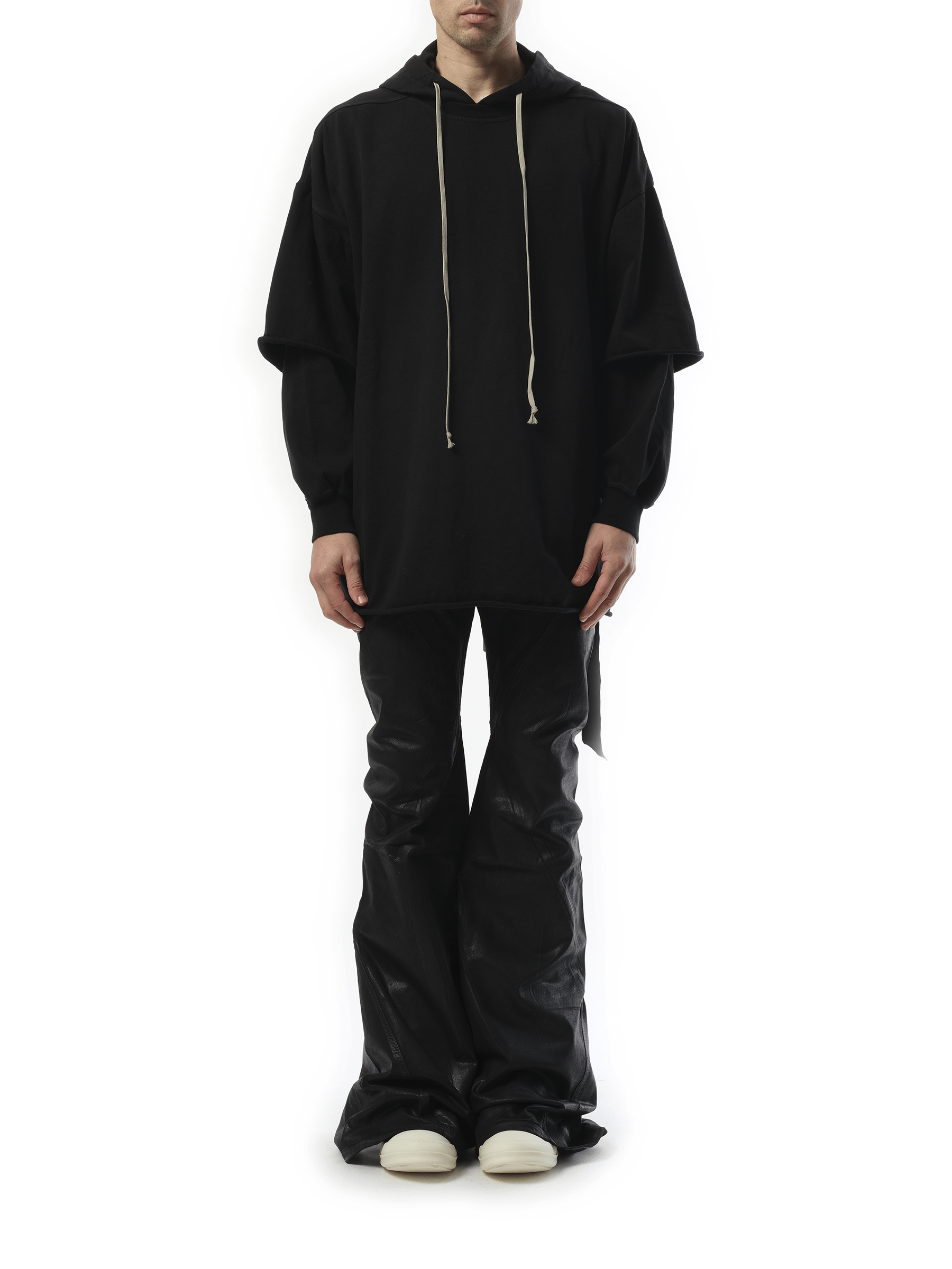 Rick Owens Drkshdw Tommy Hustler Hoodie in Black