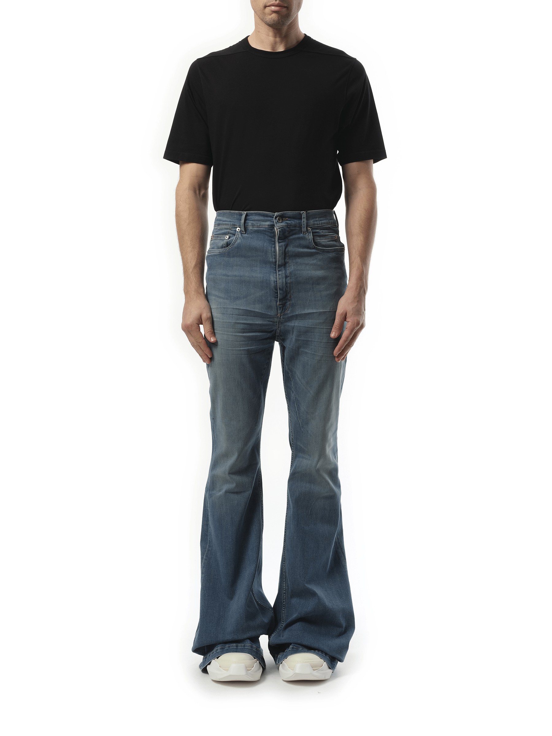 Rick Owens Drkshdw Bolan Bootcut in Washed Indigo