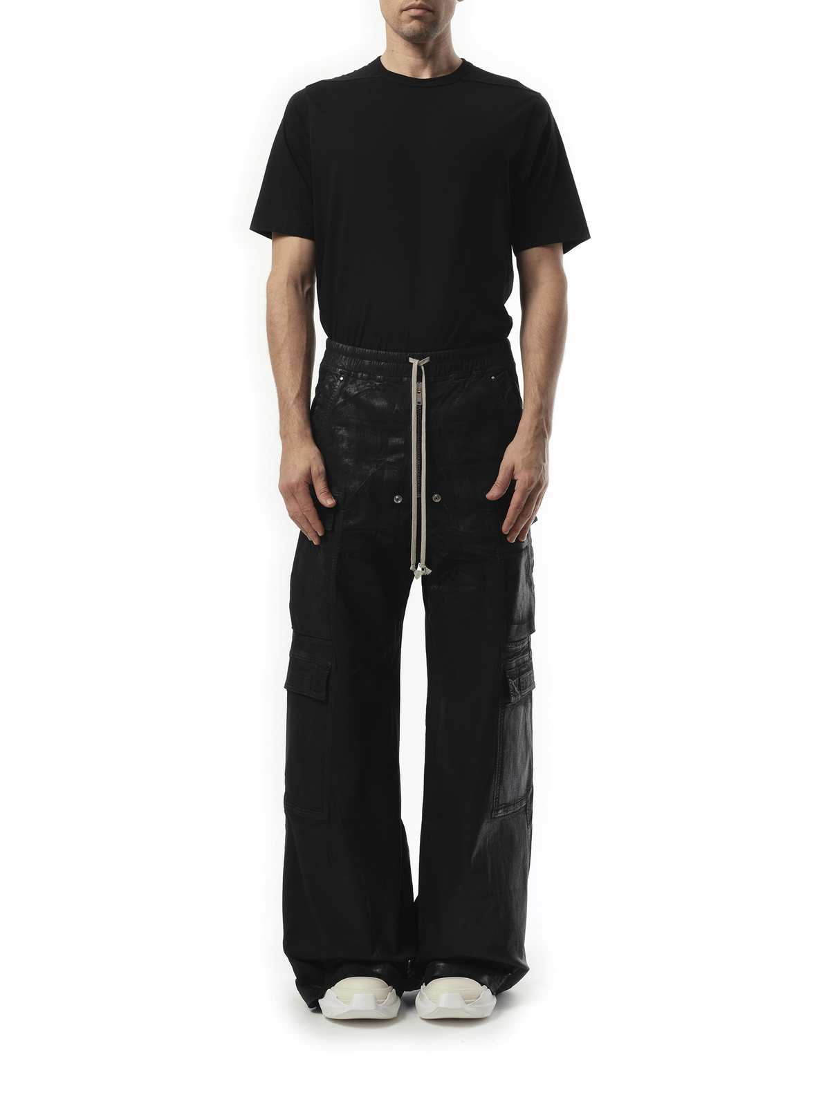 Rick Owens Drkshdw Double Cargo Jumbo Belas in Black