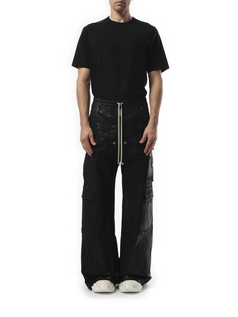 Rick Owens Drkshdw Double Cargo Jumbo Belas in Black