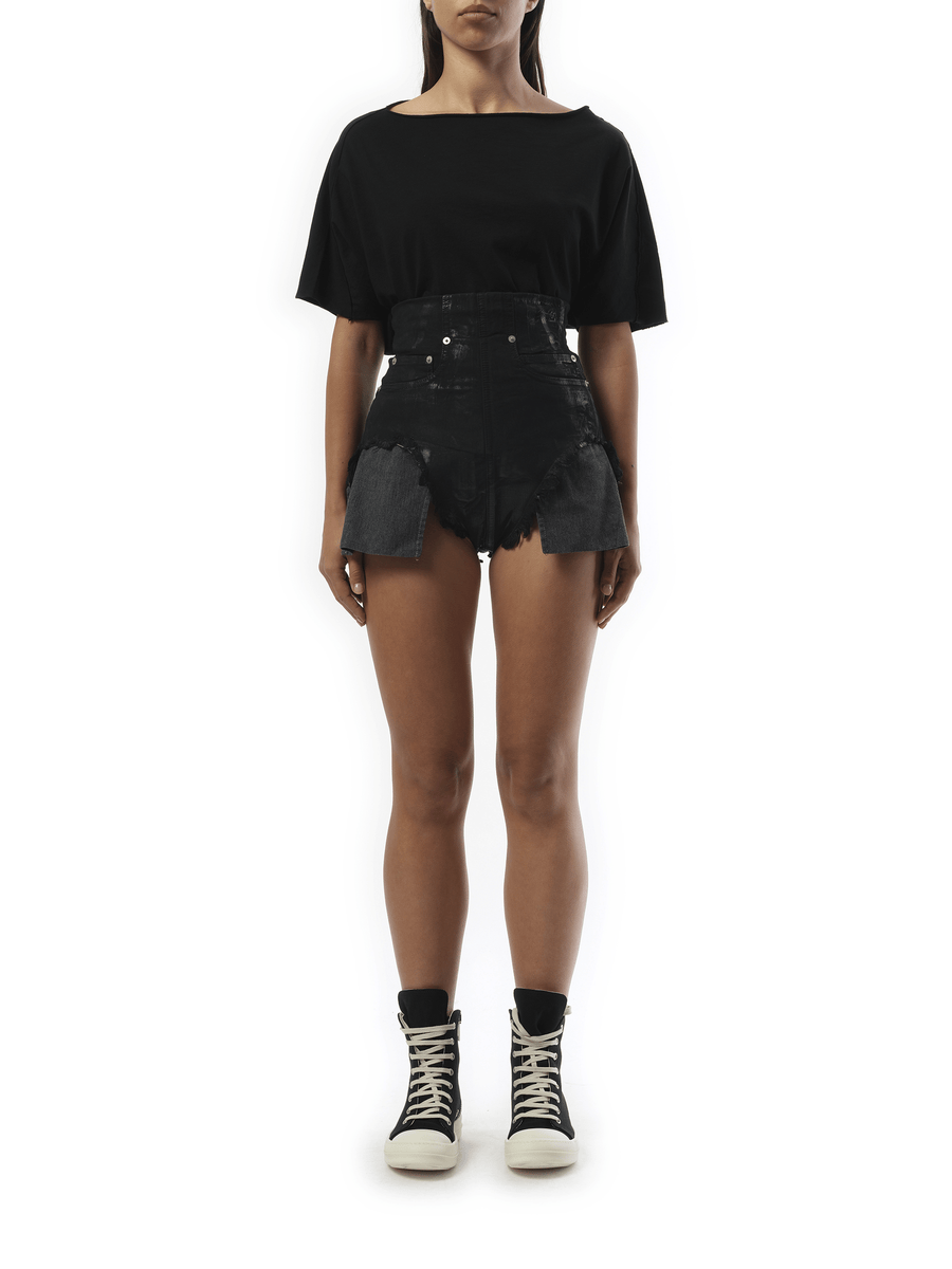 Rick Owens Drkshdw Dirt Cutoffs Shorts in Black