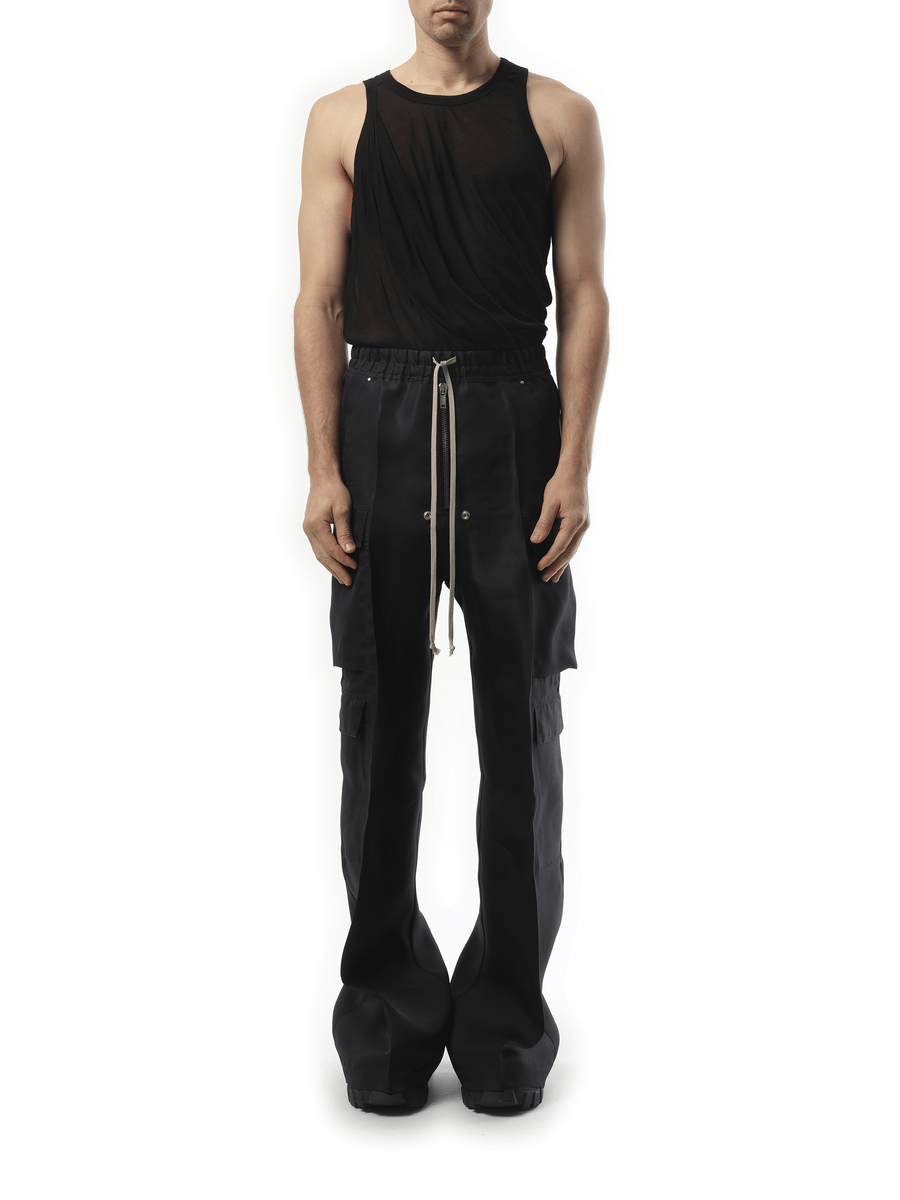 Rick Owens Silk Cargobelas in Black