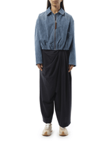Loewe Draped Jacket in Indigo Blue