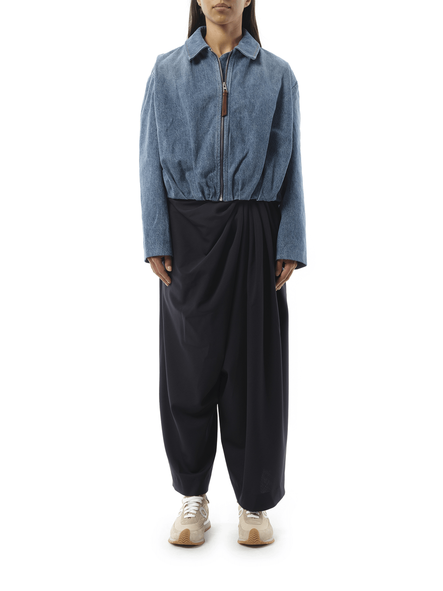 Loewe Draped Jacket in Indigo Blue