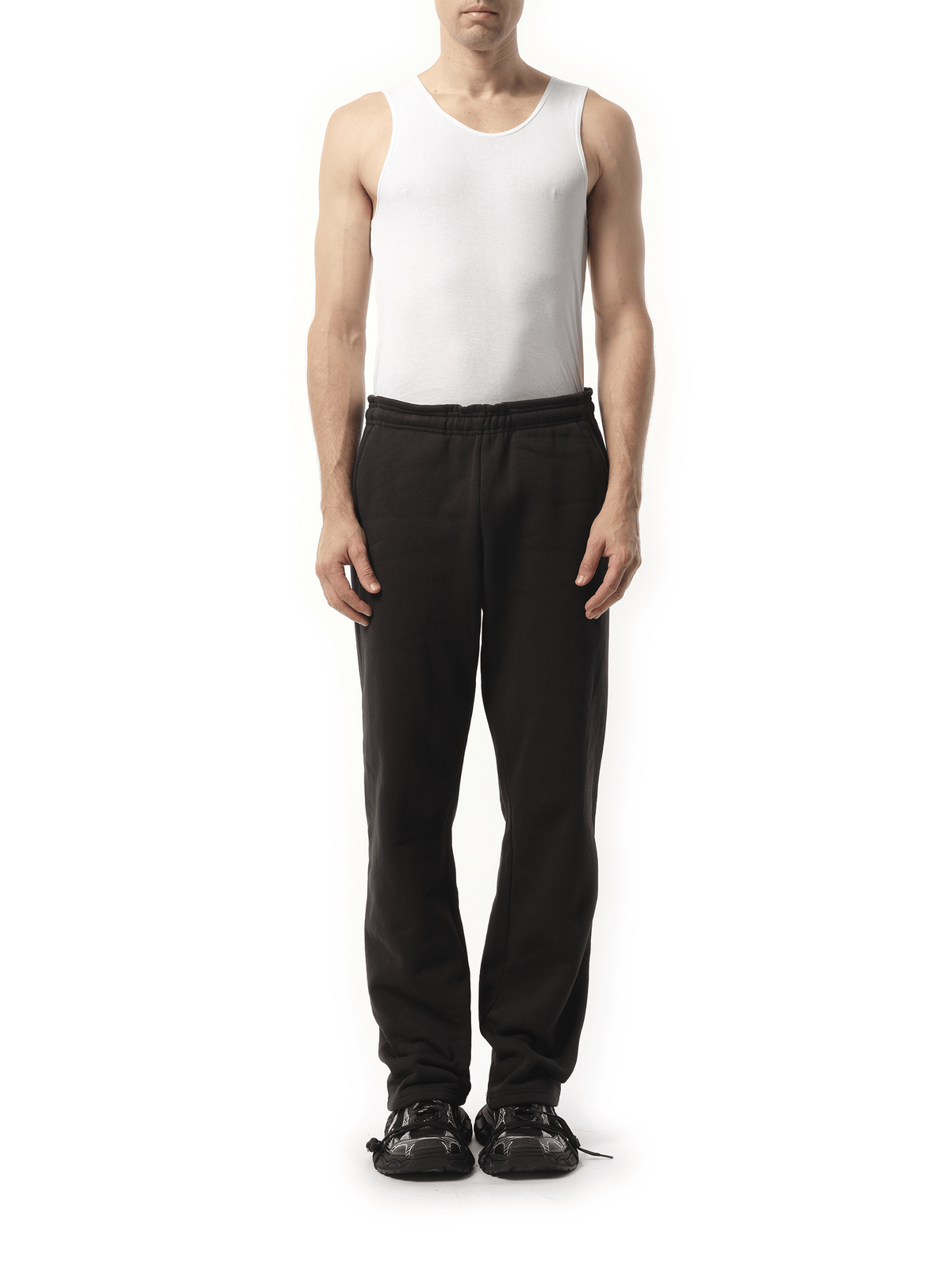 Entire Studios Straight-Leg Sweatpants in Soot