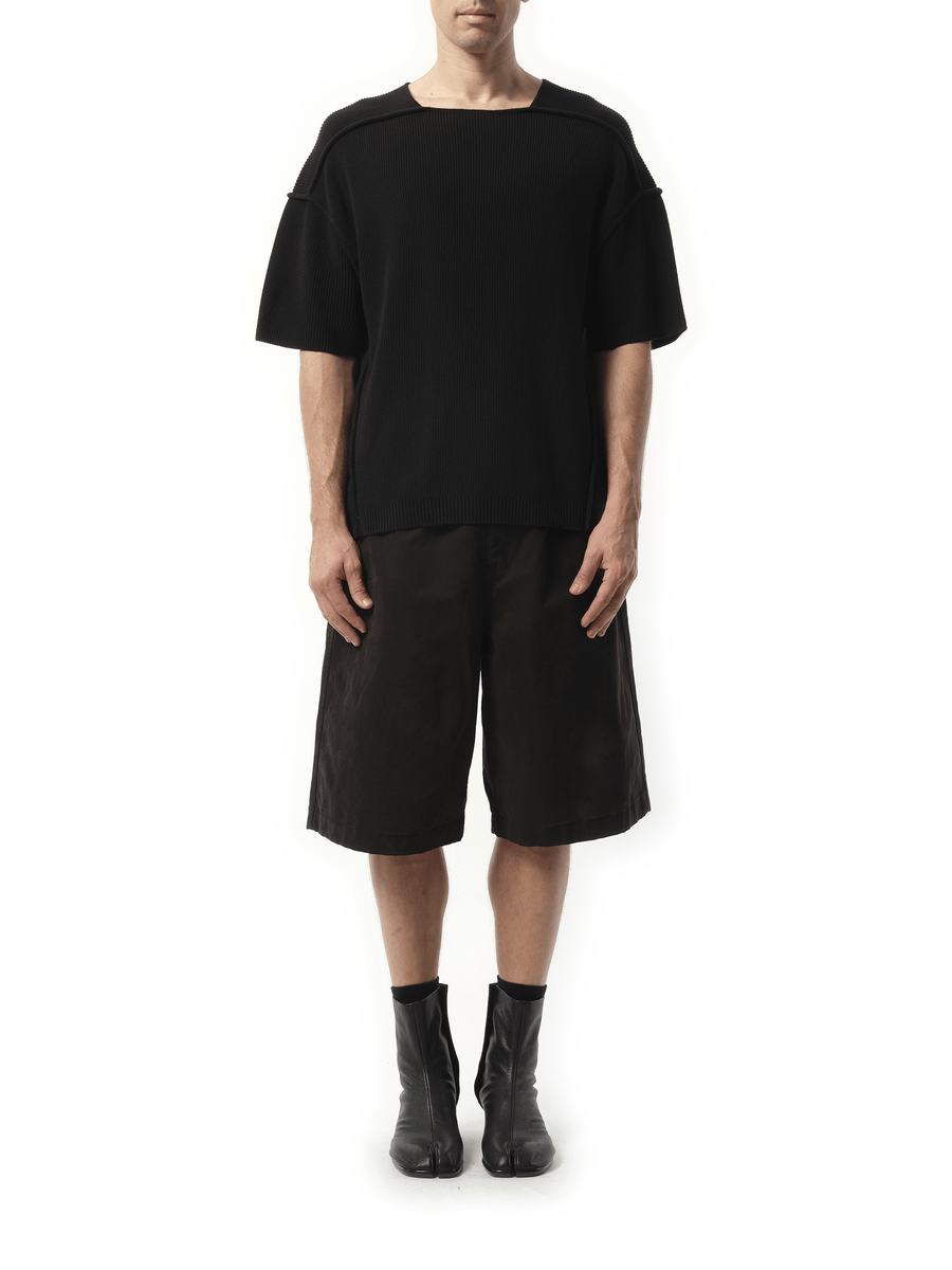 Entire Studios Knit Block T-Shirt in Black