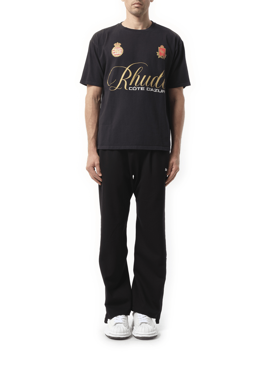 Rhude Rhude Script-Crest T-Shirt in Vintage Black